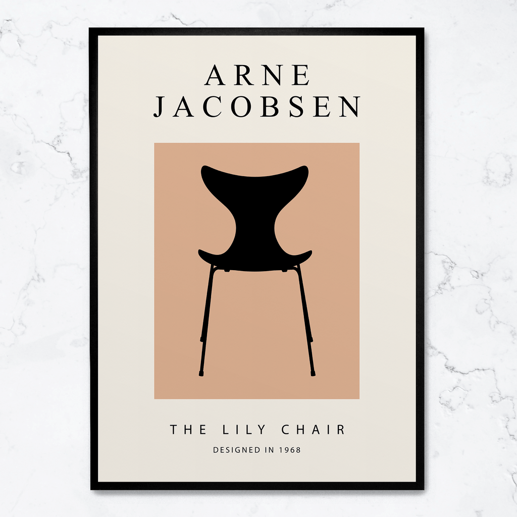 The Lily Chair | Elegante botanische wanddecoratie | Vintage stijl | Hoge kwaliteit poster | Muurdecoratie voor huis & tuin