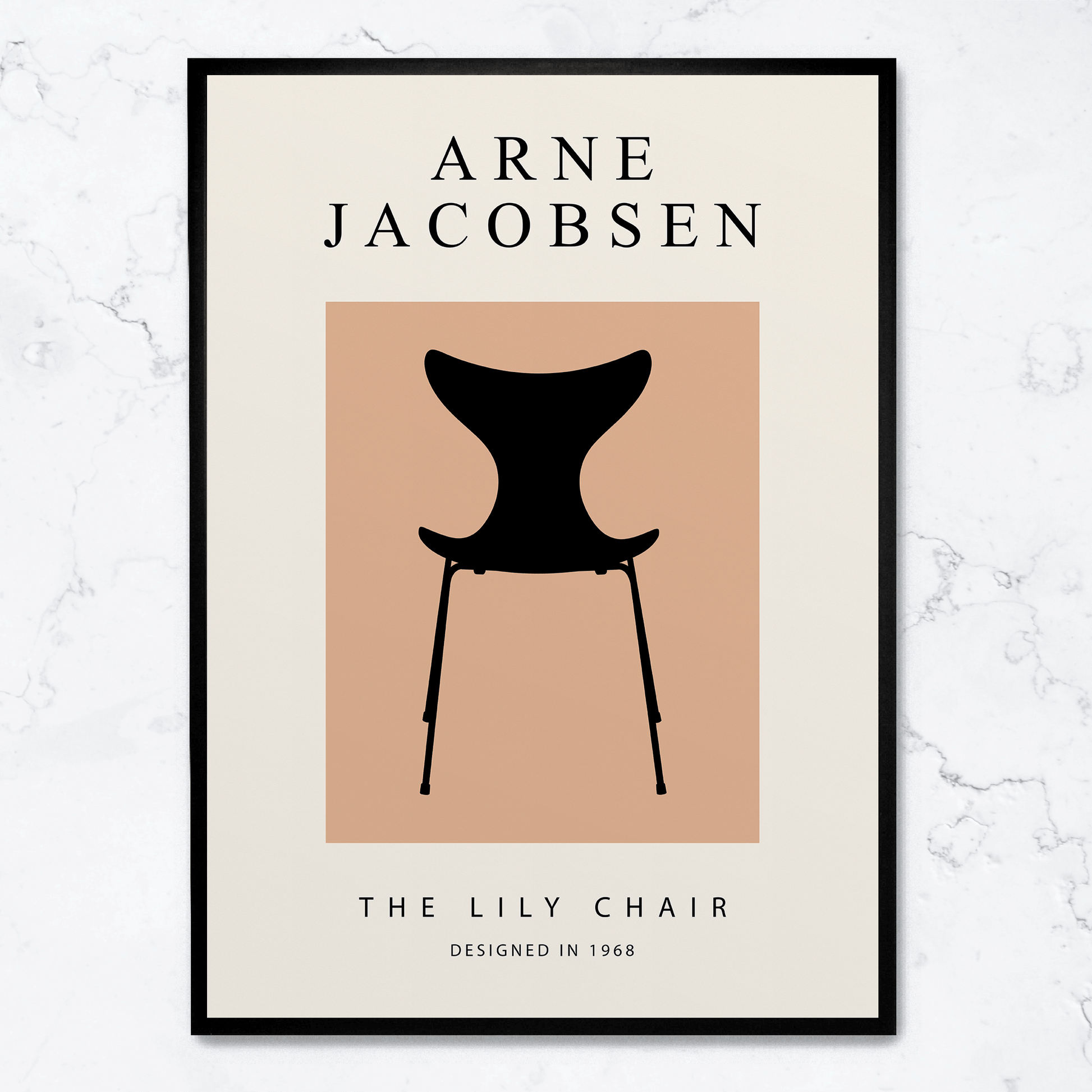 The Lily Chair | Elegante botanische wanddecoratie | Vintage stijl | Hoge kwaliteit poster | Muurdecoratie voor huis & tuin