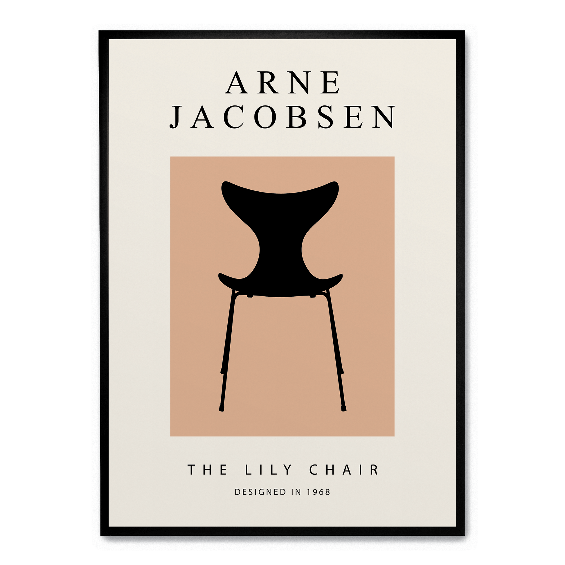 The Lily Chair | Elegante botanische wanddecoratie | Vintage stijl | Hoge kwaliteit poster | Muurdecoratie voor huis & tuin