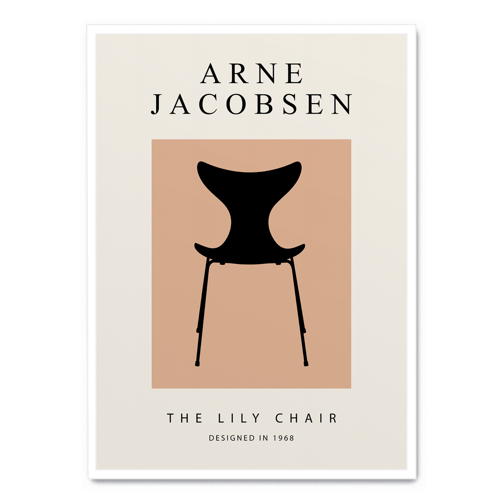 The Lily Chair | Elegante botanische wanddecoratie | Vintage stijl | Hoge kwaliteit poster | Muurdecoratie voor huis & tuin
