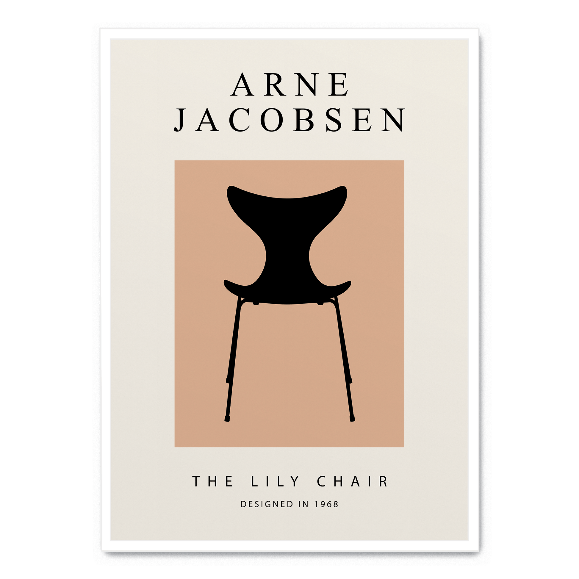 The Lily Chair | Elegante botanische wanddecoratie | Vintage stijl | Hoge kwaliteit poster | Muurdecoratie voor huis & tuin