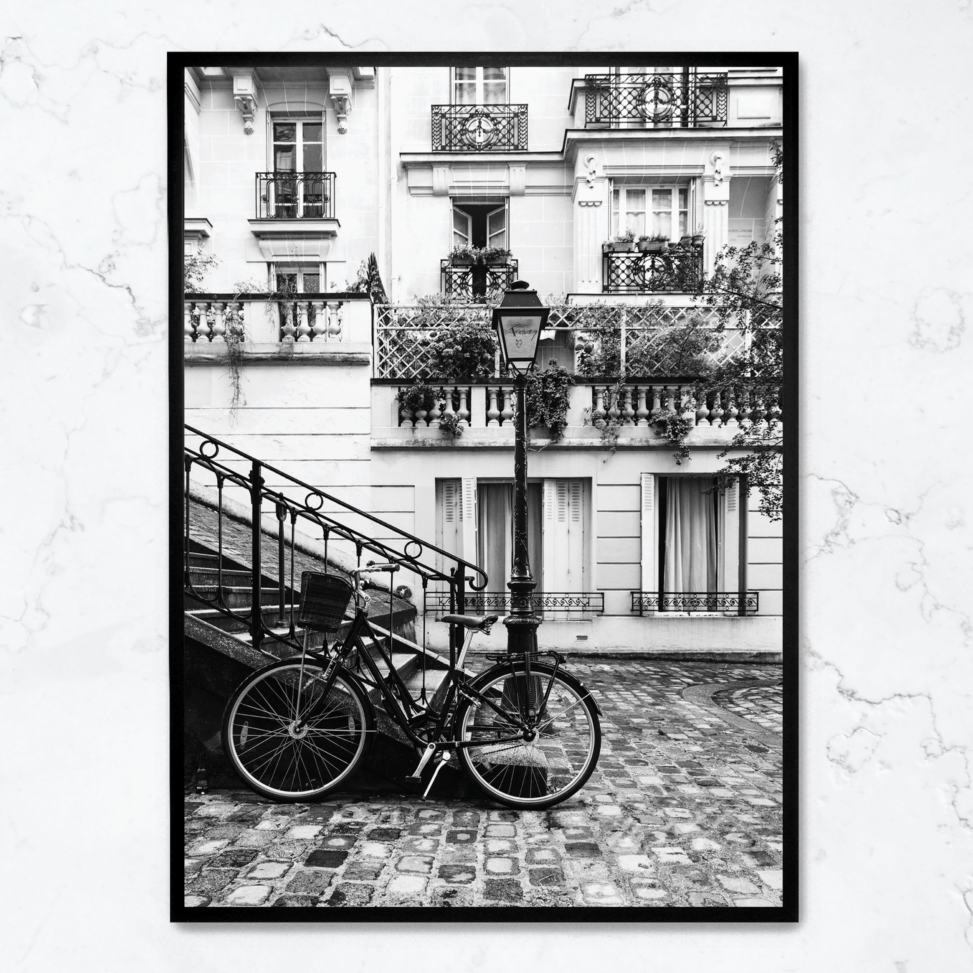 Paris Street Scene Poster | Muurdecoratie | Vintage Urban Landscape | Franse Schilderijen | Wanddecoratie | Stad Gezicht Illustratie | Paris Cityscape | Elegant Aesthetic Decor | Posters voor Woning & Kantoor