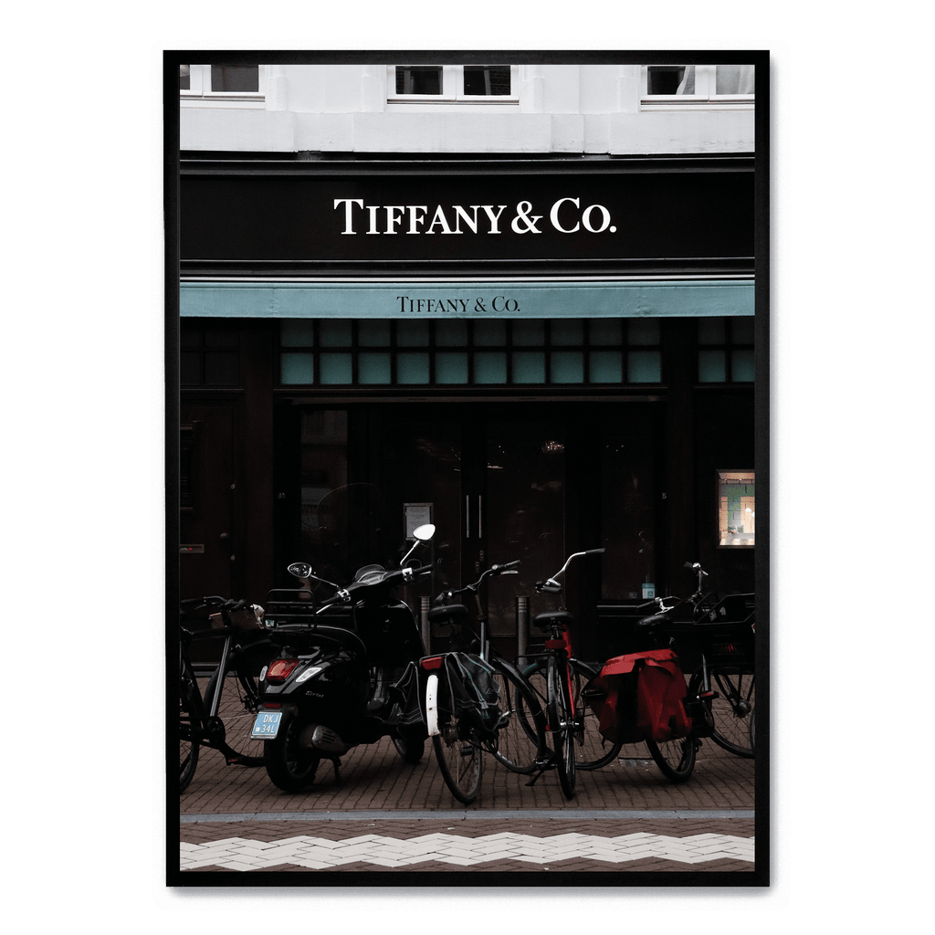 Tiffany & Bicycles Poster | Muurdecoratie | Wanddecoratie Kunst voor Huis | Posters & Schilderijen Wand Decor
