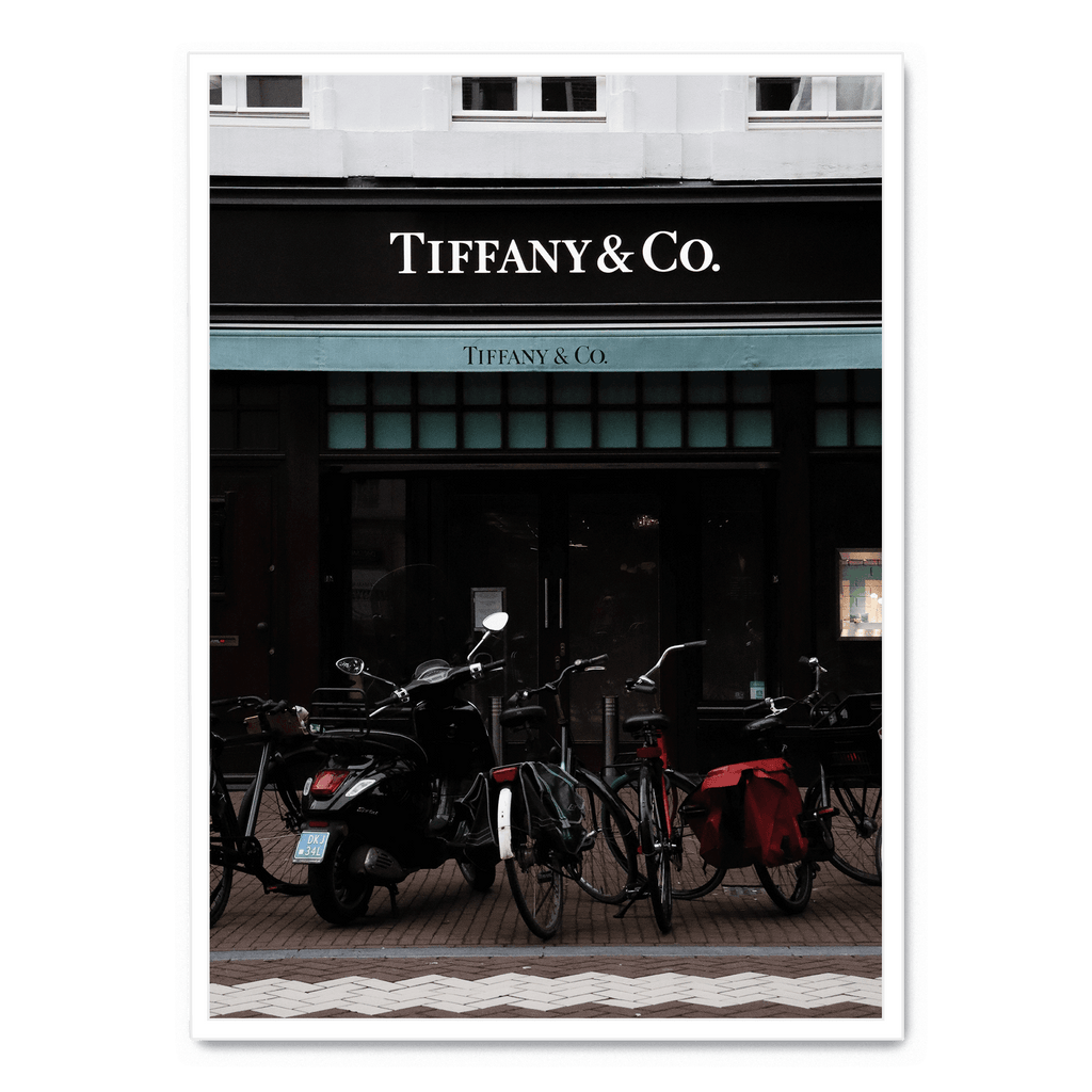 Tiffany & Bicycles Poster | Muurdecoratie | Wanddecoratie Kunst voor Huis | Posters & Schilderijen Wand Decor