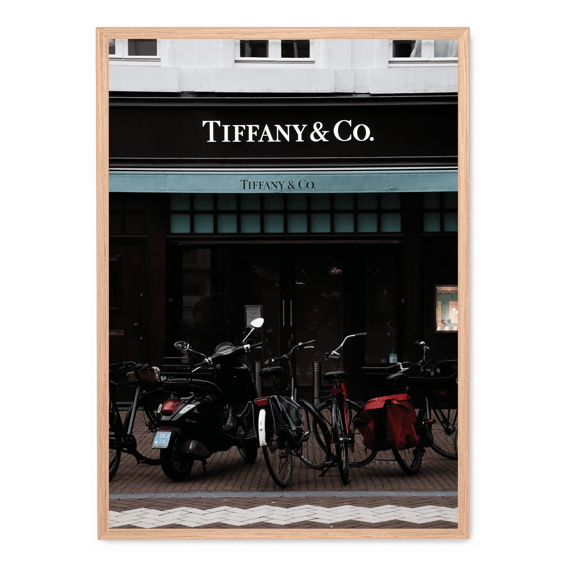 Tiffany & Bicycles Poster | Muurdecoratie | Wanddecoratie Kunst voor Huis | Posters & Schilderijen Wand Decor