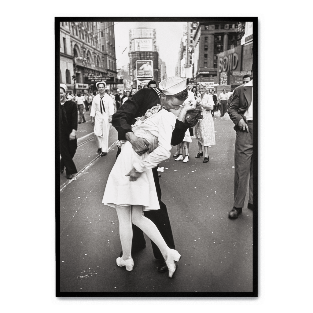 V-J Day Celebration | Times Square Kiss | Zwart Wit Poster Muurdecoratie | Iconische Fotografie Wanddecoratie | Unieke Slaapkamer, Woonkamer, Kantoor Poster Schilderijen