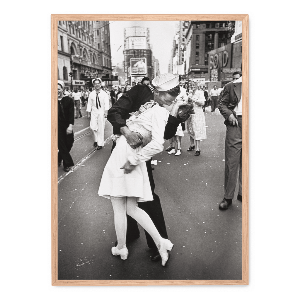 V-J Day Celebration | Times Square Kiss | Zwart Wit Poster Muurdecoratie | Iconische Fotografie Wanddecoratie | Unieke Slaapkamer, Woonkamer, Kantoor Poster Schilderijen