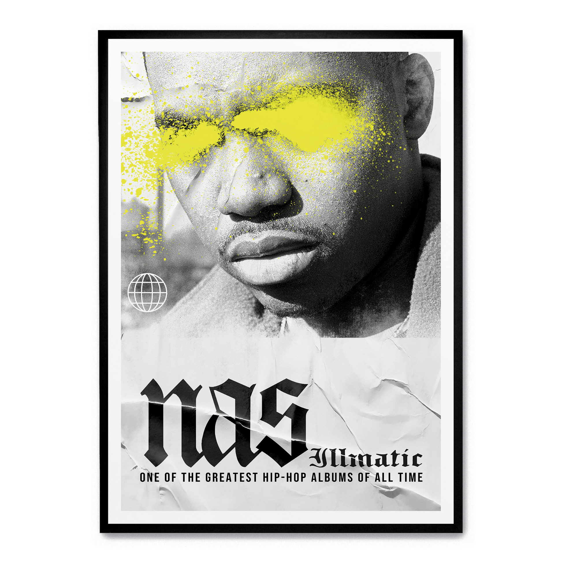Illmatic Album Poster | Wanddecoratie | Hip Hop Muurdecoratie | Muziek Legende Portret Kunst | Muurdecoratie