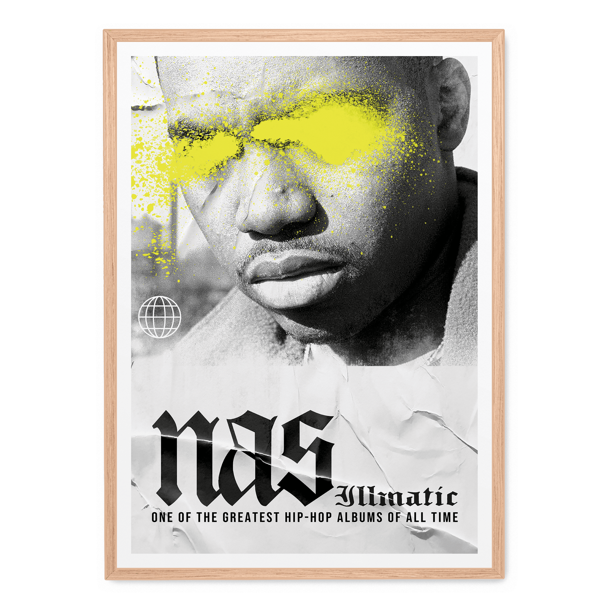 Illmatic Album Poster | Wanddecoratie | Hip Hop Muurdecoratie | Muziek Legende Portret Kunst | Muurdecoratie