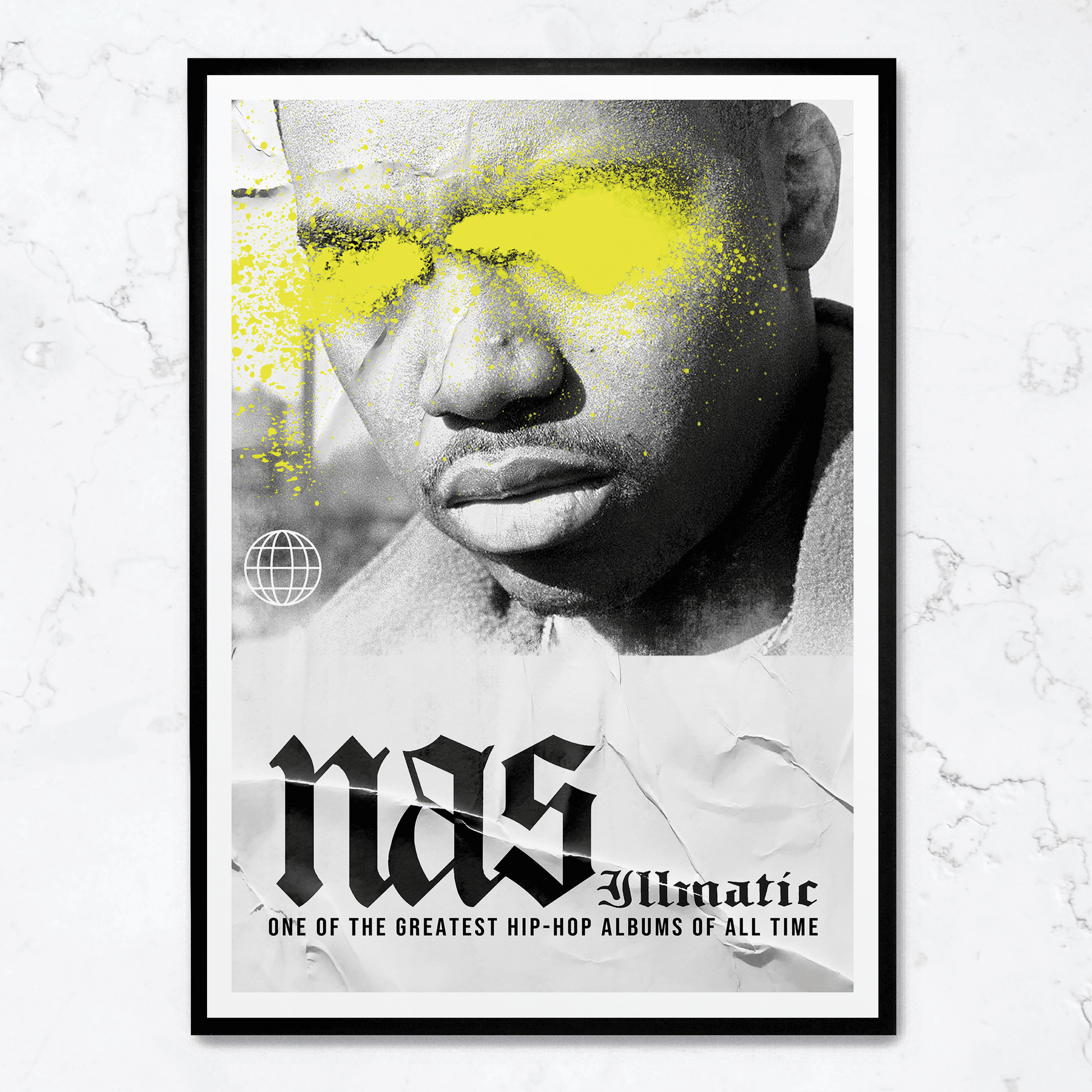 Illmatic Album Poster | Wanddecoratie | Hip Hop Muurdecoratie | Muziek Legende Portret Kunst | Muurdecoratie