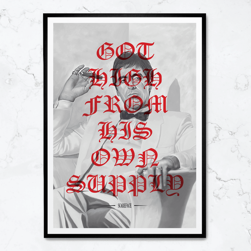 Scarface Poster | Tony Montana Muurdecoratie | Film Wanddecoratie | Iconische Cinema Posters | Kunst