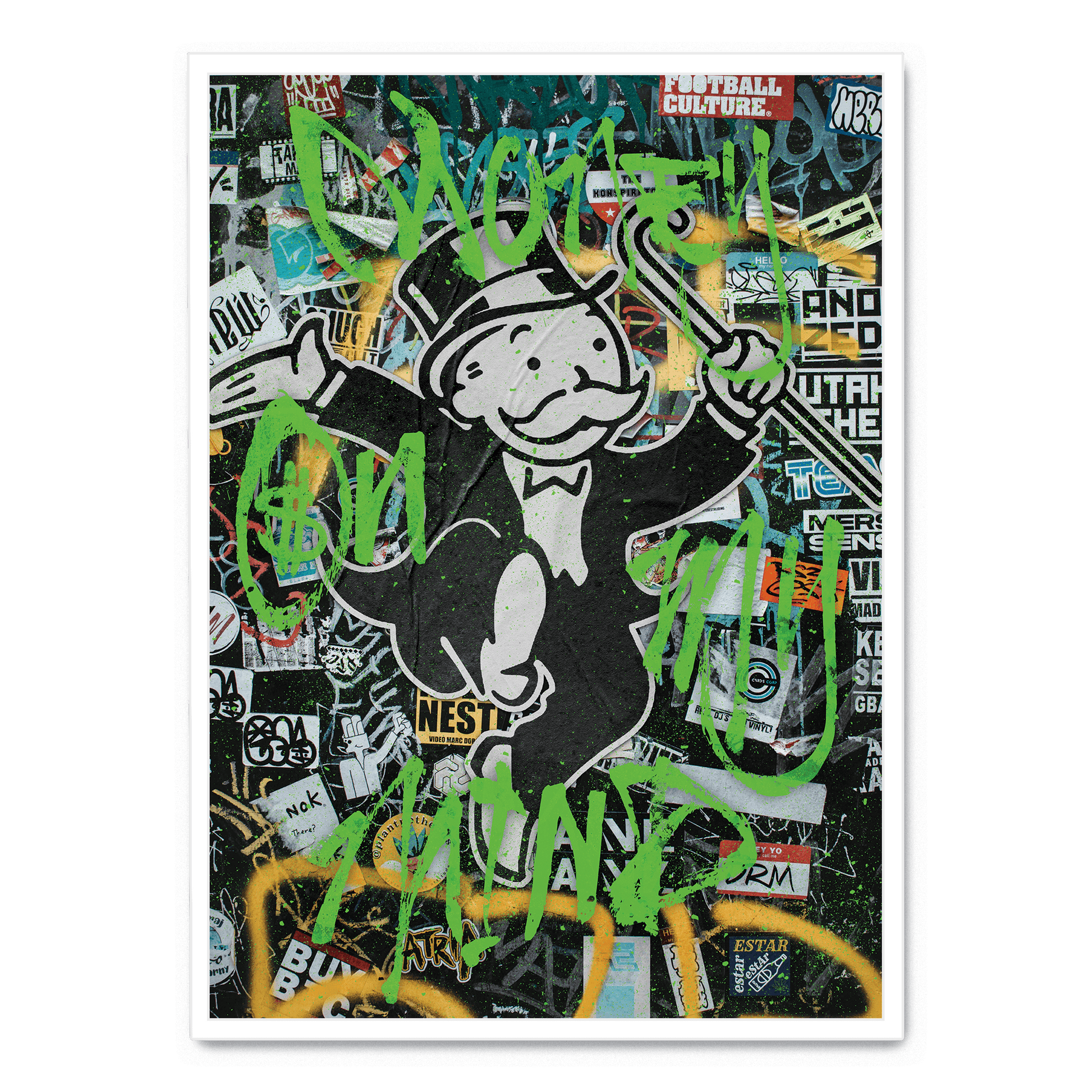 Money On My Mind Muurdecoratie | Inspirerend Schilderij | Kleurrijke Wanddecoratie | Creatief Ontwerp | Motivatie Poster | Office of Slaapkamer Kunst | Posters voor Thuis | Ongeframed