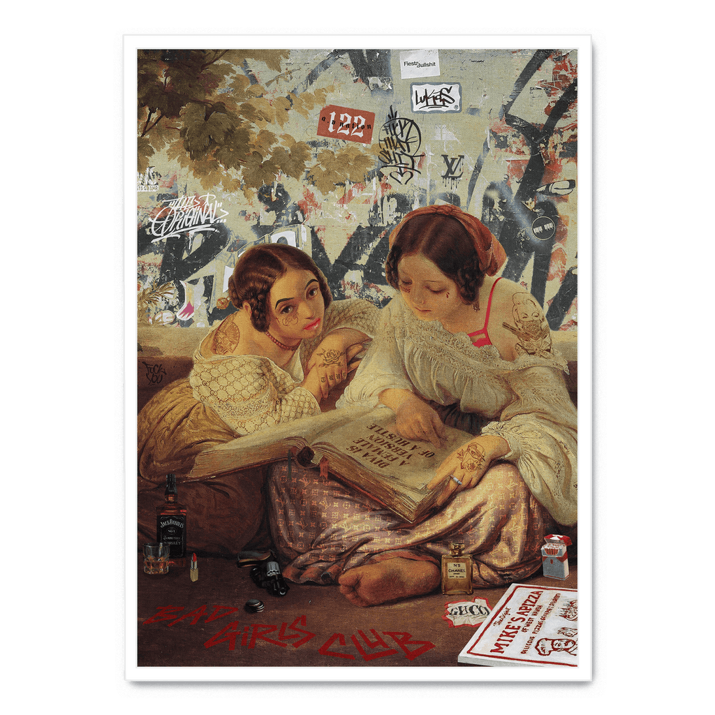 Bad Girls Club schilderij | Muurdecoratie | Wanddecoratie | Poster | Hedendaagse Kunst | Levendige Kleuren
