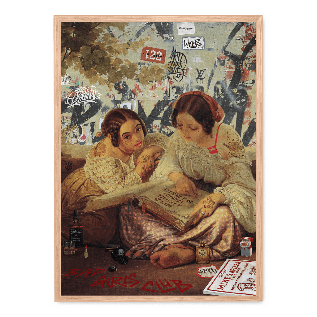 Bad Girls Club schilderij | Muurdecoratie | Wanddecoratie | Poster | Hedendaagse Kunst | Levendige Kleuren