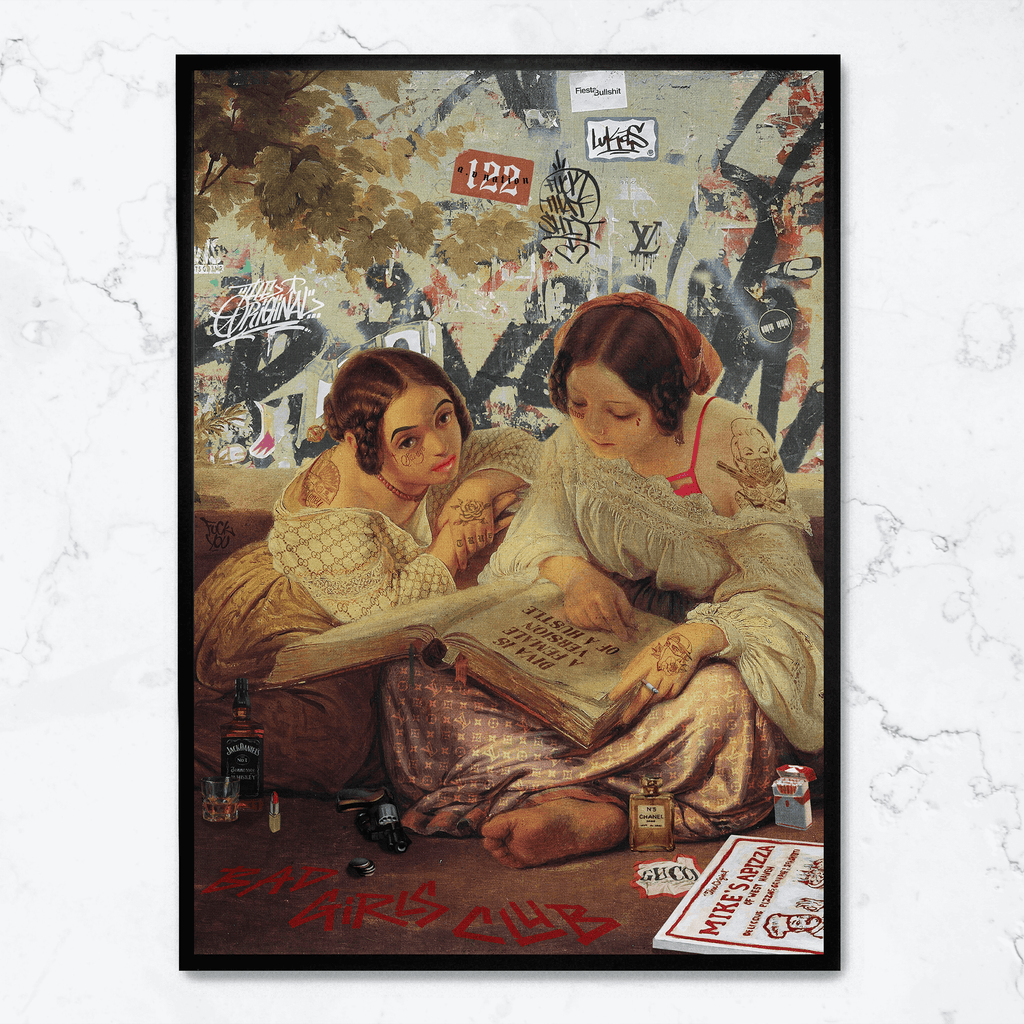 Bad Girls Club schilderij | Muurdecoratie | Wanddecoratie | Poster | Hedendaagse Kunst | Levendige Kleuren