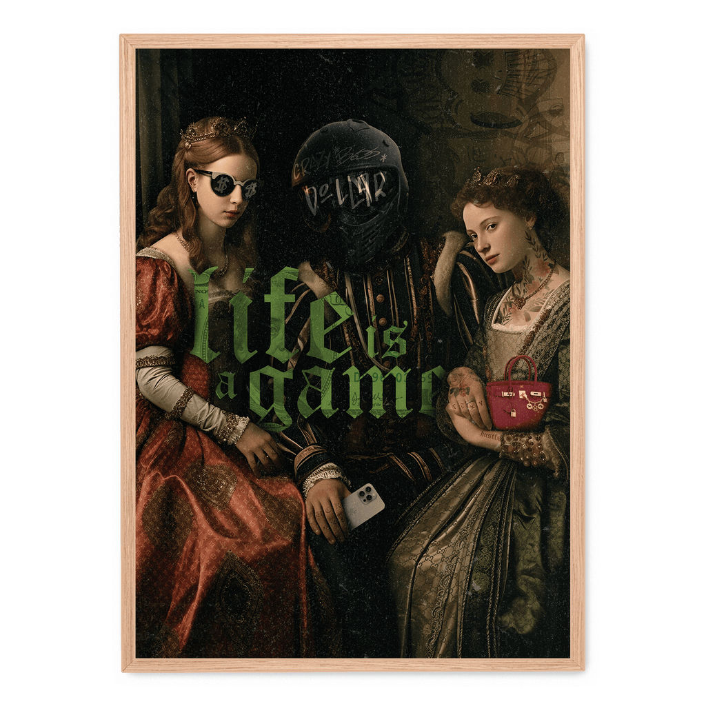 Life Is A Game poster | Muurdecoratie motiverende teksten | Inspirerende wanddecoratie | Posters kunst voor thuis & kantoor