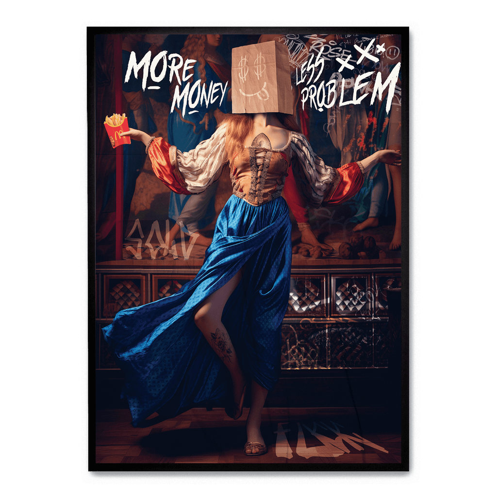 More Money Less Problem | Posters | Muurdecoratie | Wanddecoratie | Motivatie | Inspirerende Quote | Slaapkamer | Kantoor | Woonkamer | Modern Design