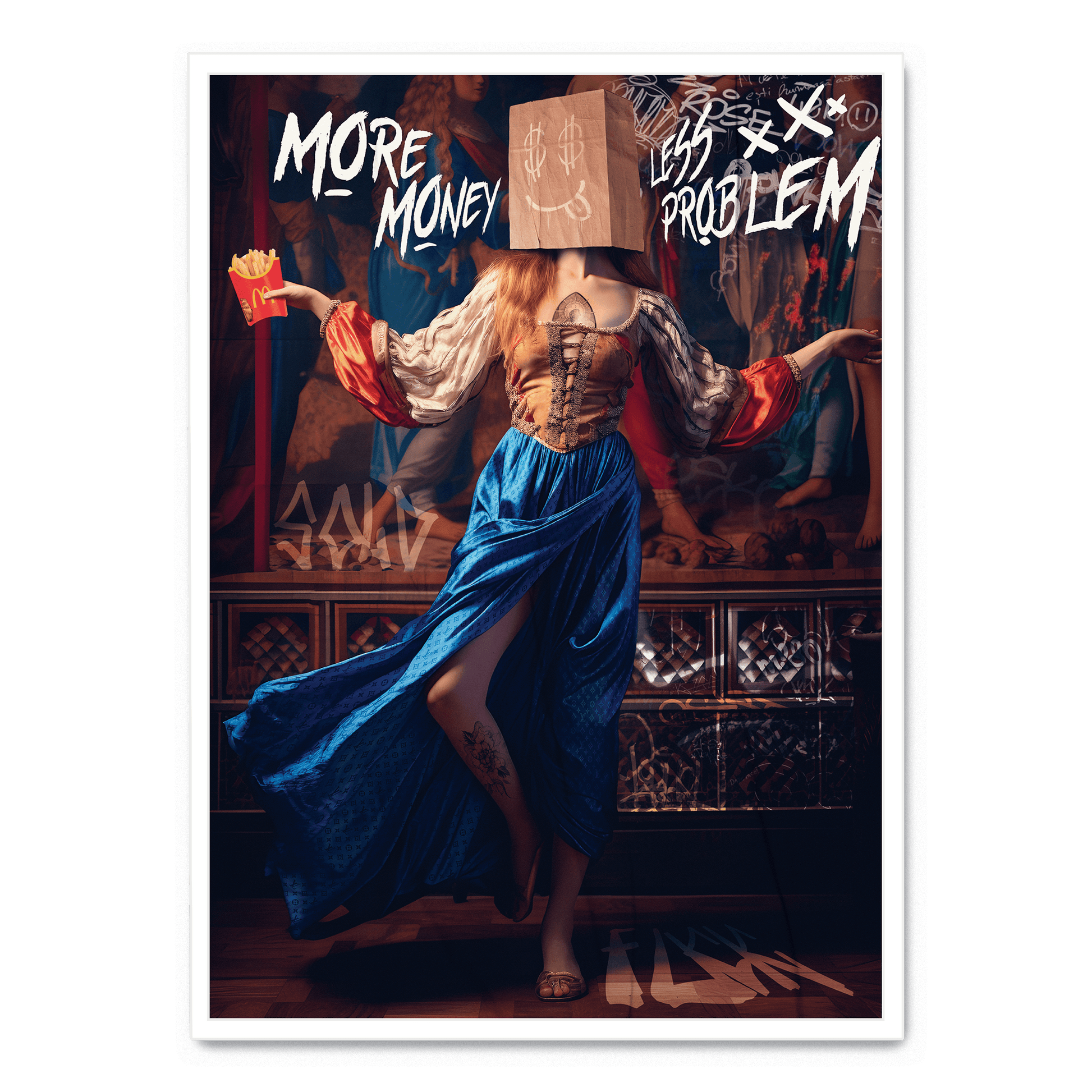 More Money Less Problem | Posters | Muurdecoratie | Wanddecoratie | Motivatie | Inspirerende Quote | Slaapkamer | Kantoor | Woonkamer | Modern Design