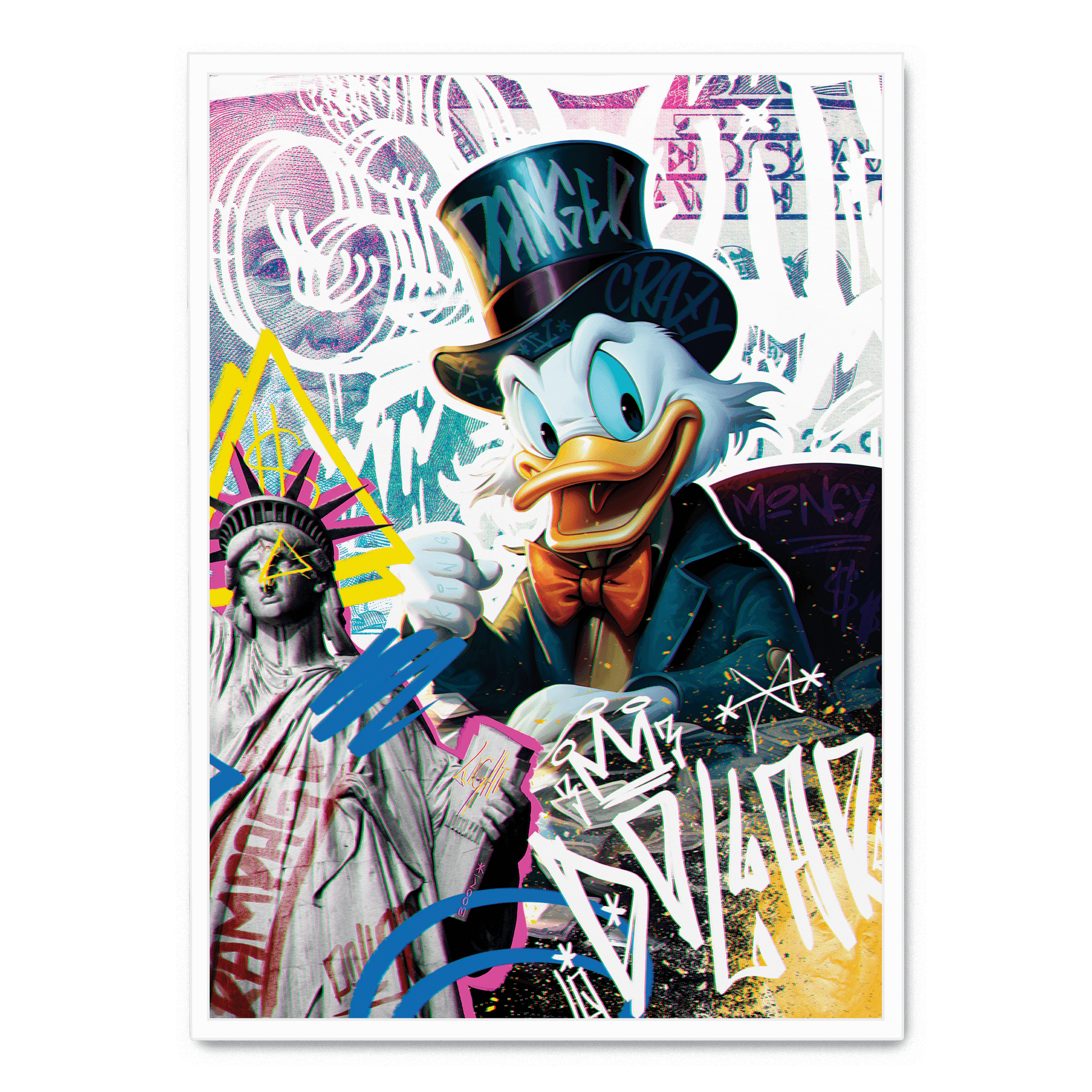 Rampage Fantasy | Muurdecoratie | Kleurrijke Schepsel Wanddecoratie | Fantasy Wezen Visuele Kunst Poster