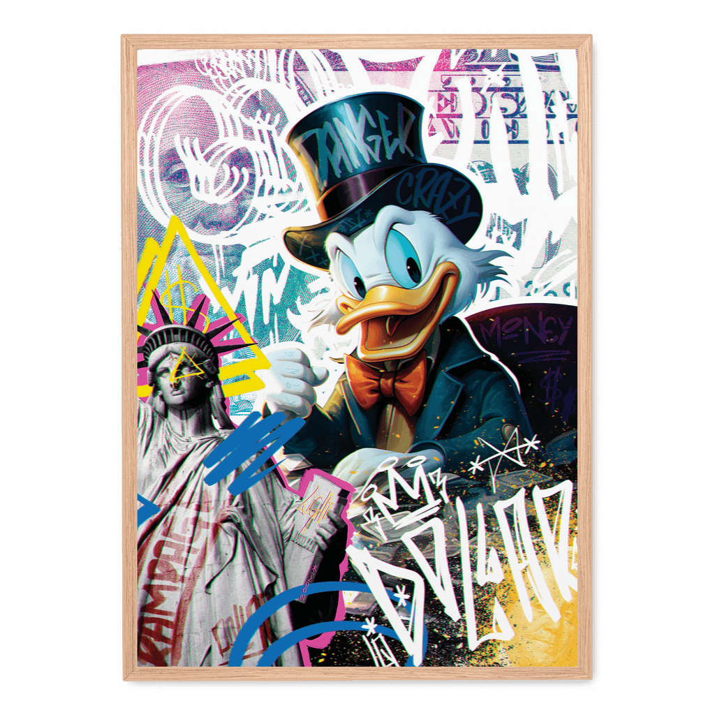 Rampage Fantasy | Muurdecoratie | Kleurrijke Schepsel Wanddecoratie | Fantasy Wezen Visuele Kunst Poster