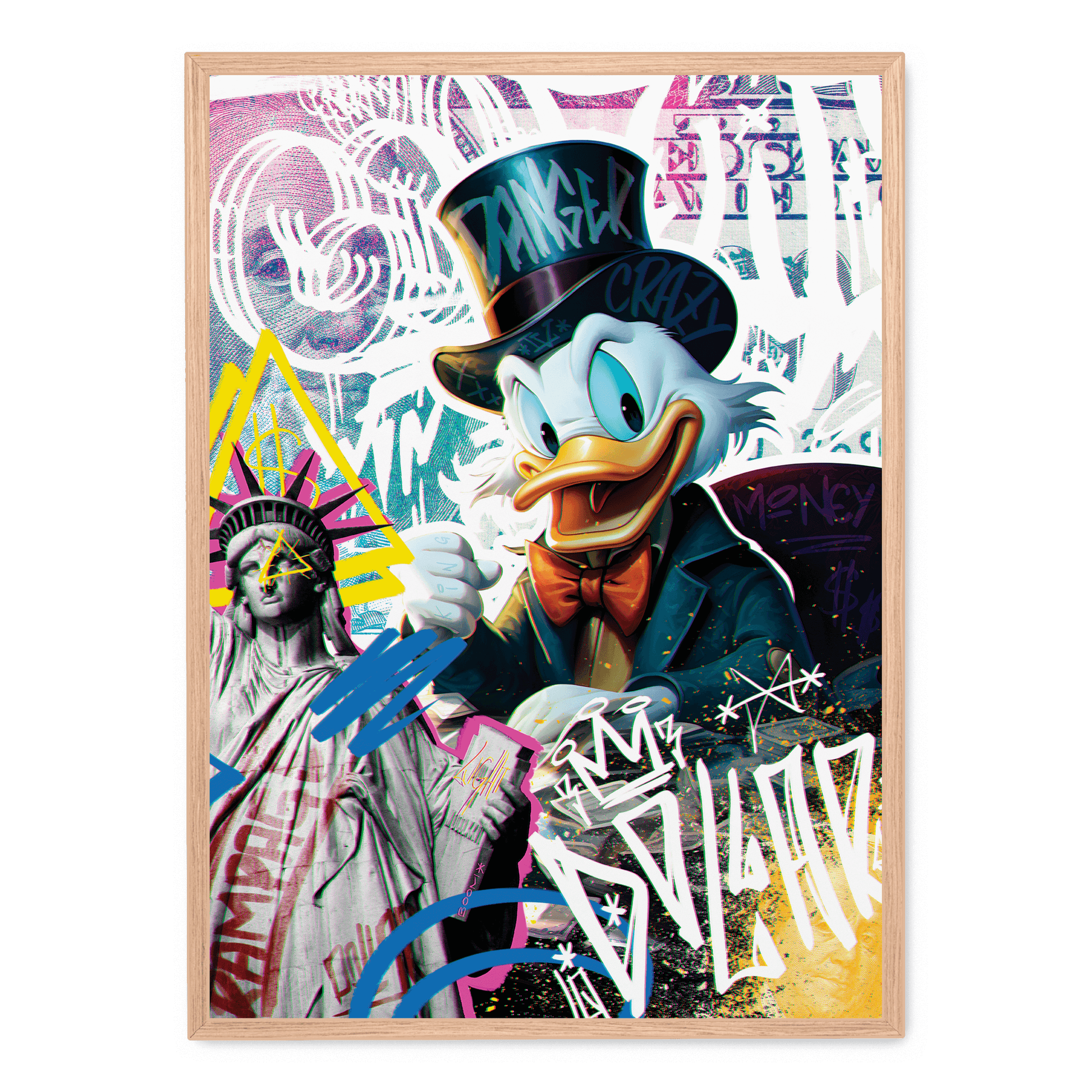 Rampage Fantasy | Muurdecoratie | Kleurrijke Schepsel Wanddecoratie | Fantasy Wezen Visuele Kunst Poster