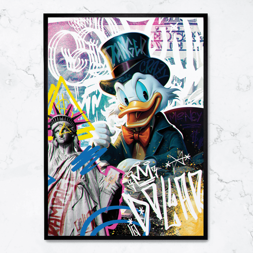 Rampage Fantasy | Muurdecoratie | Kleurrijke Schepsel Wanddecoratie | Fantasy Wezen Visuele Kunst Poster