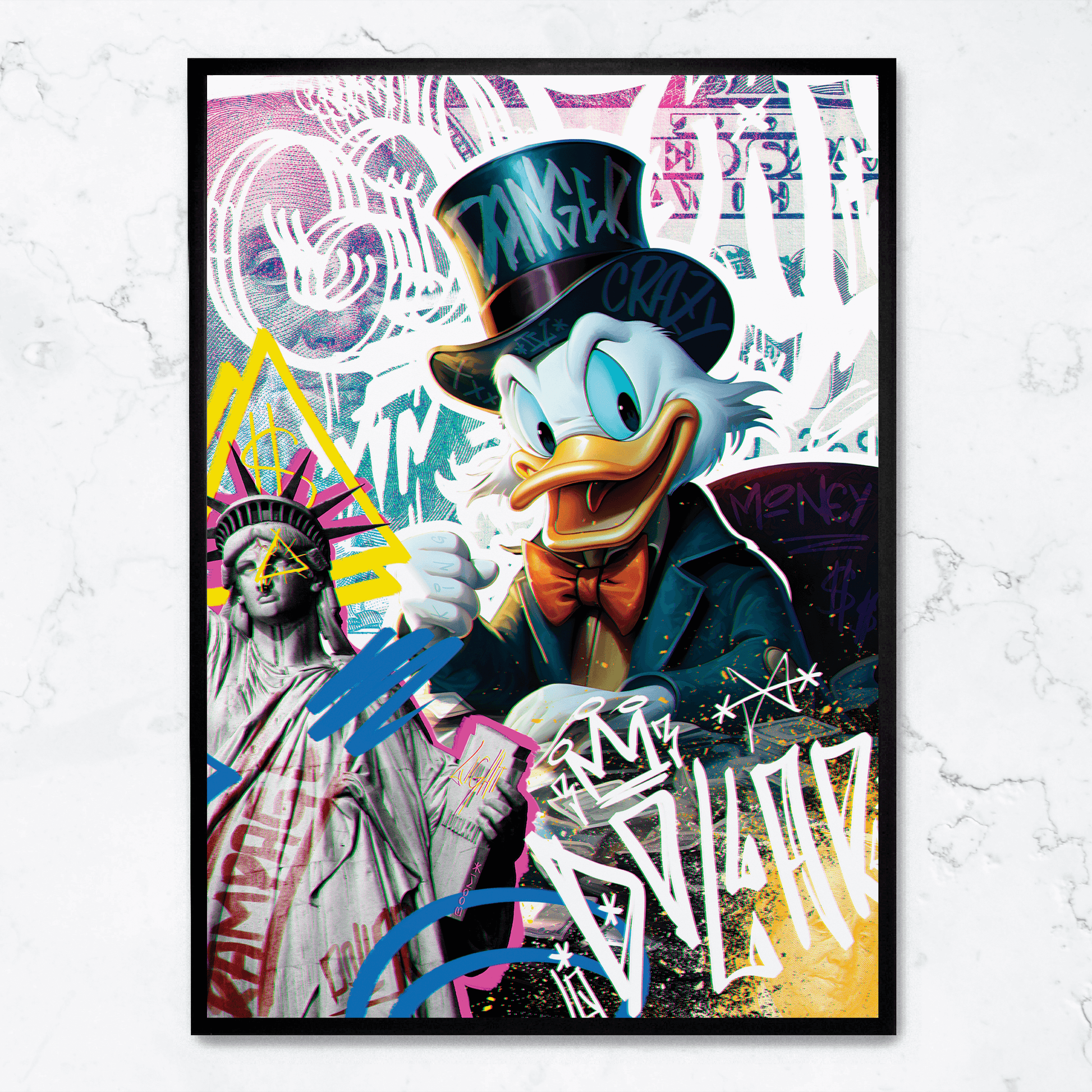 Rampage Fantasy | Muurdecoratie | Kleurrijke Schepsel Wanddecoratie | Fantasy Wezen Visuele Kunst Poster