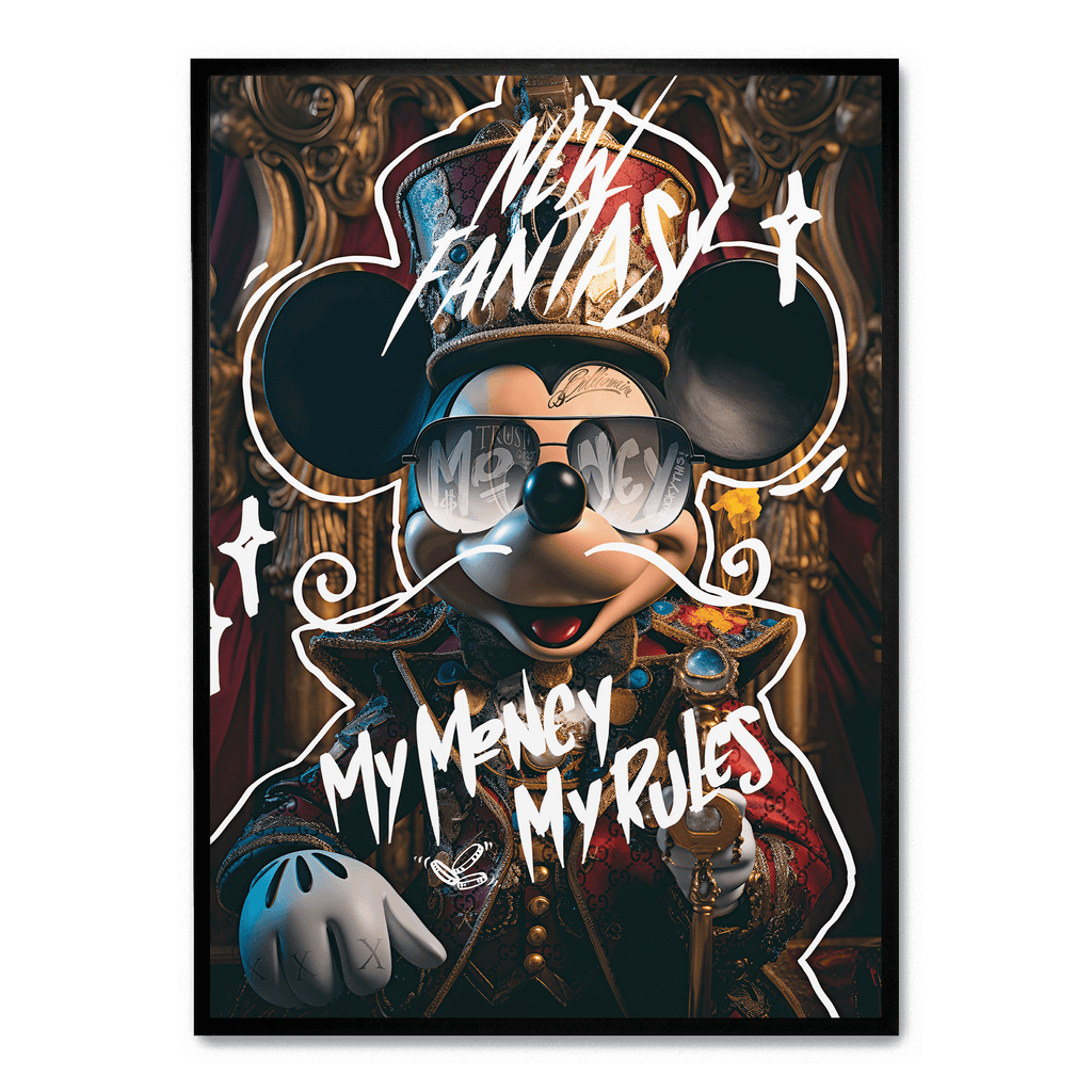 My Money My Rules | Canvas kunst | Muurdecoratie | Inspirerende Poster | Moderne Wanddecoratie | Motivatie Quote | Stijlvolle Muurdecoratie | Kantoor Decor | Slaapkamerdecoratie