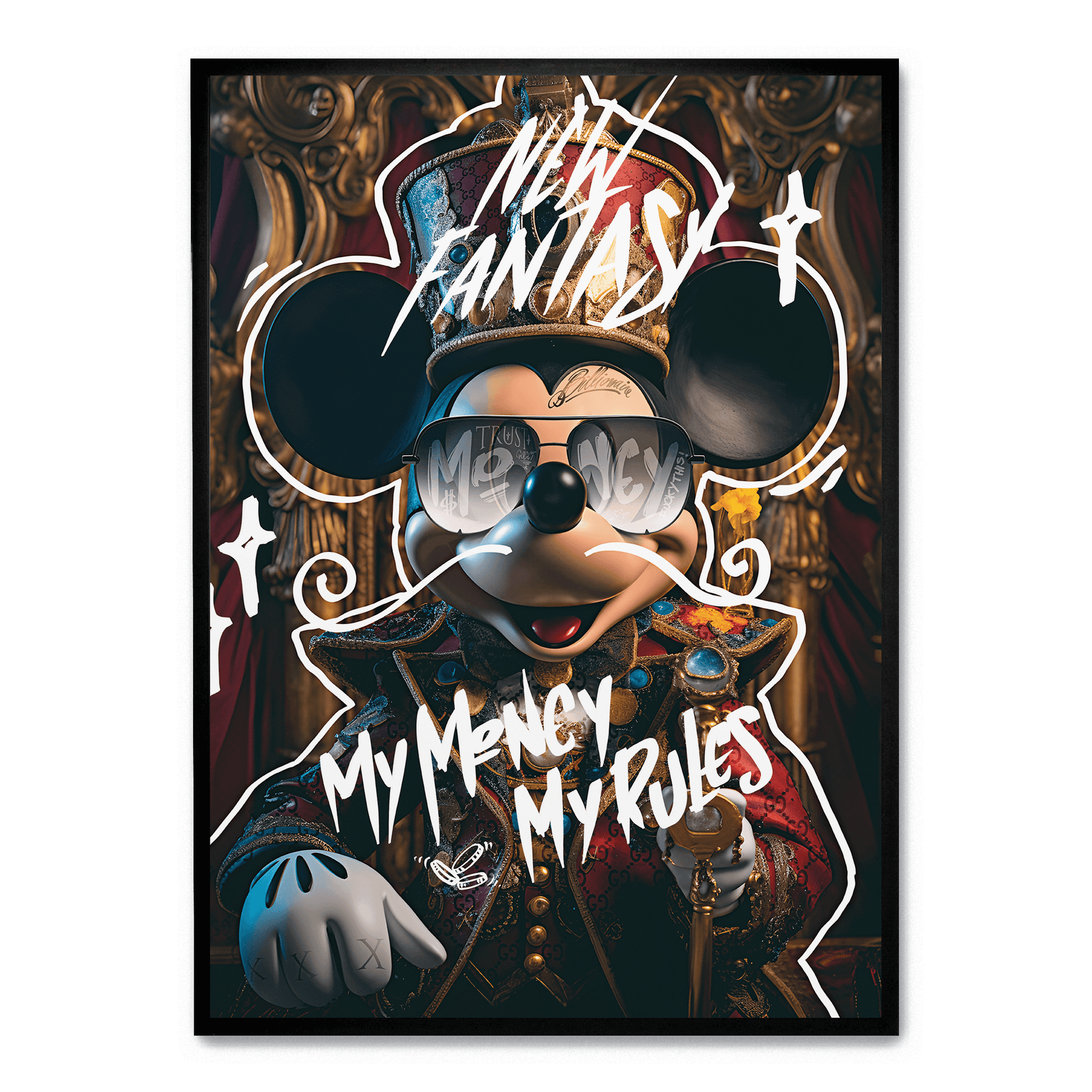 My Money My Rules | Canvas kunst | Muurdecoratie | Inspirerende Poster | Moderne Wanddecoratie | Motivatie Quote | Stijlvolle Muurdecoratie | Kantoor Decor | Slaapkamerdecoratie