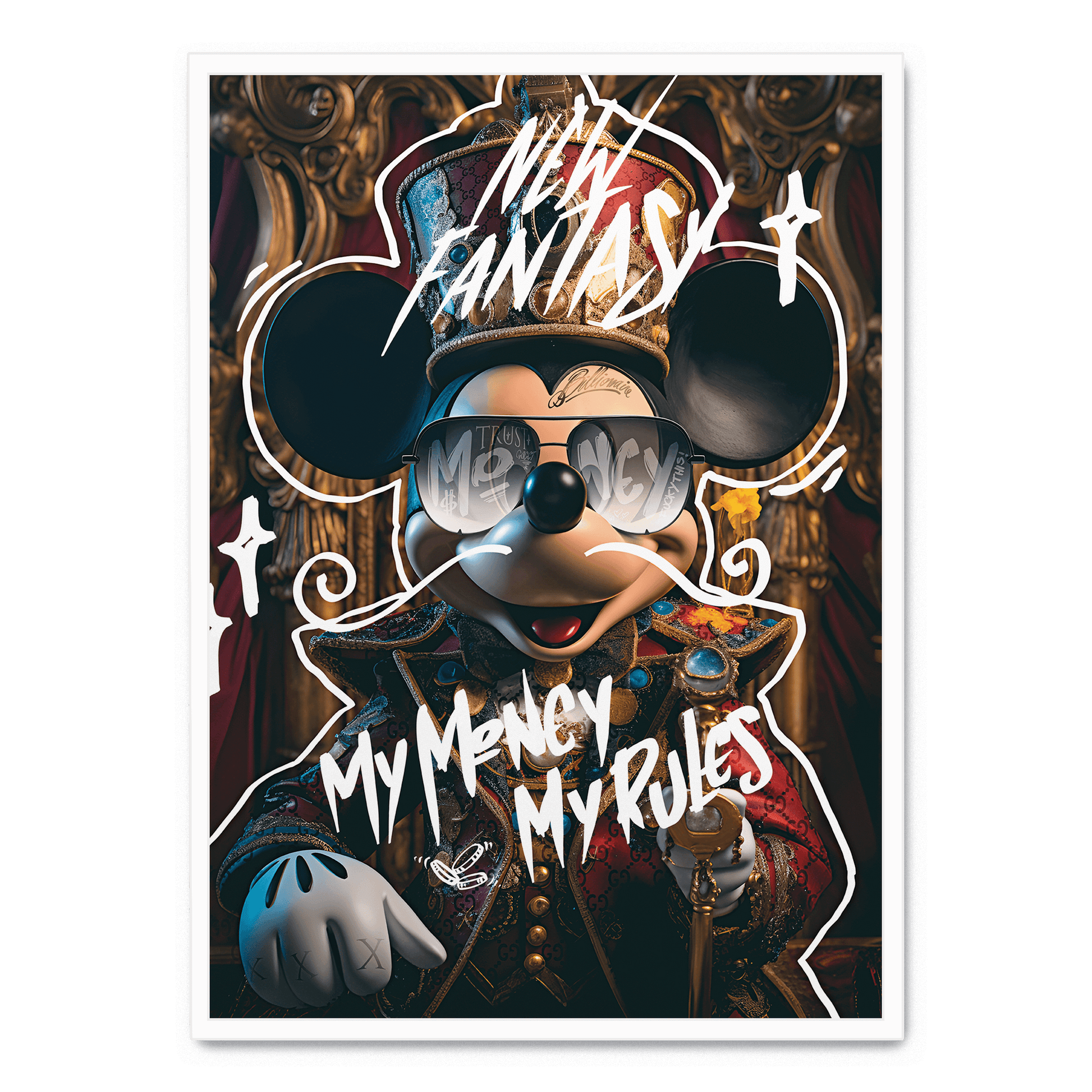 My Money My Rules | Canvas kunst | Muurdecoratie | Inspirerende Poster | Moderne Wanddecoratie | Motivatie Quote | Stijlvolle Muurdecoratie | Kantoor Decor | Slaapkamerdecoratie