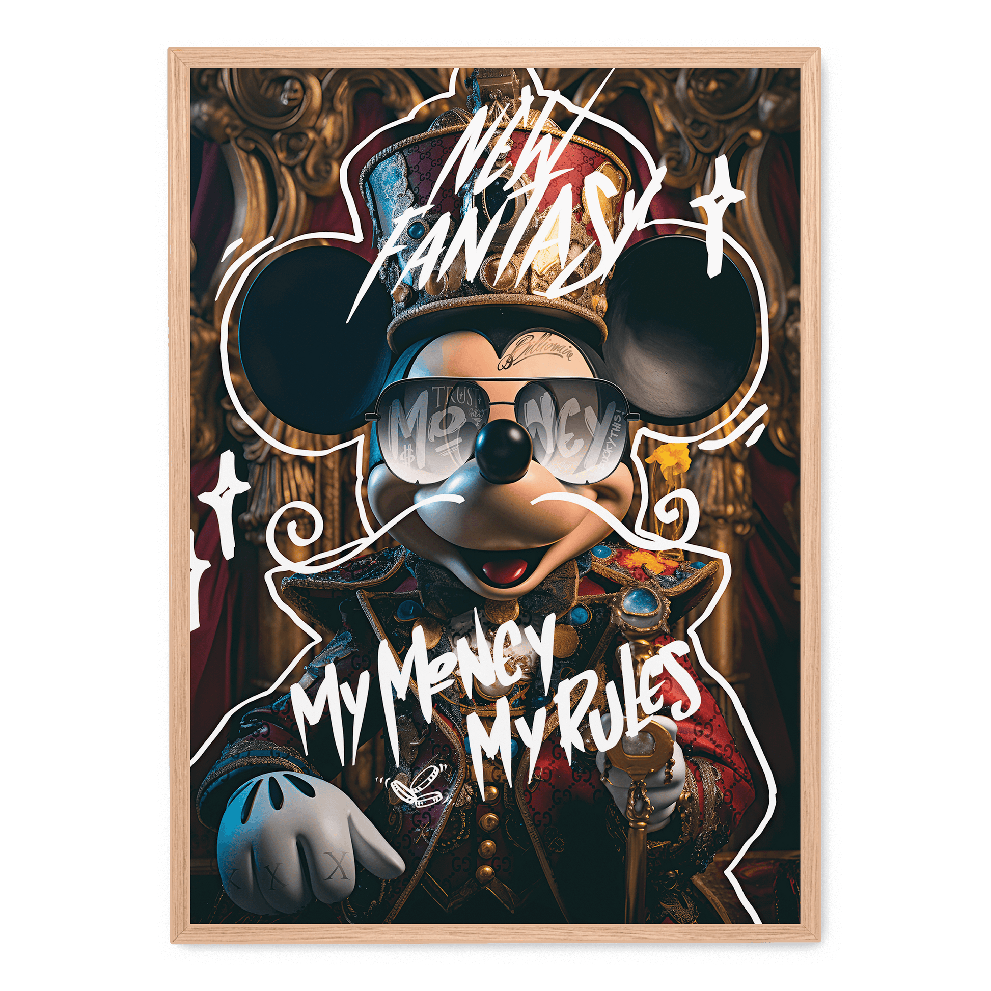 My Money My Rules | Canvas kunst | Muurdecoratie | Inspirerende Poster | Moderne Wanddecoratie | Motivatie Quote | Stijlvolle Muurdecoratie | Kantoor Decor | Slaapkamerdecoratie
