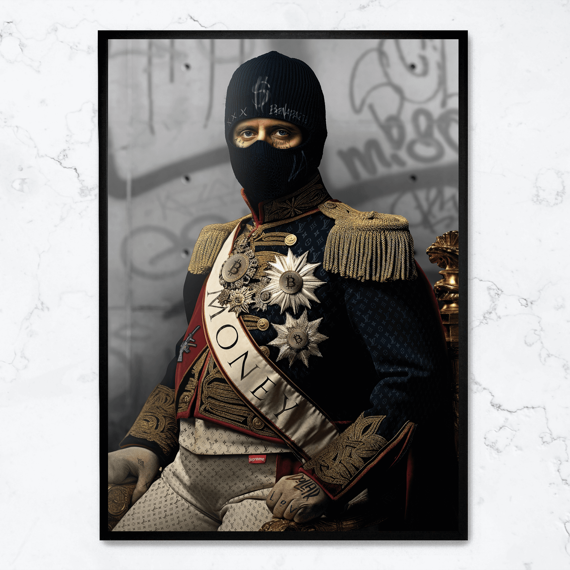 Napoleon I Poster | Muurdecoratie Klassieke Figuur | Vintage Stijl Wanddecoratie | Historisch Kunstwerk