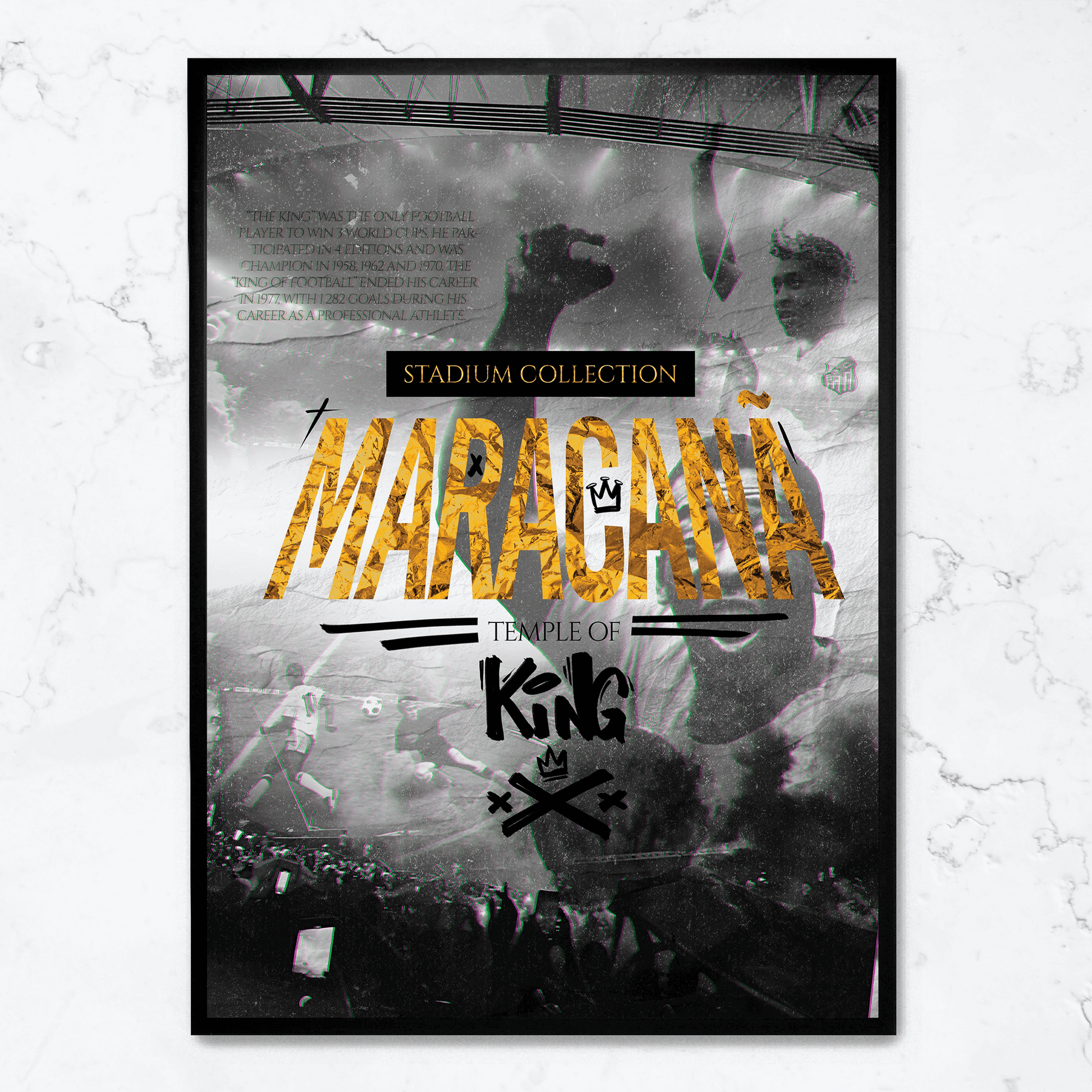 Maracan | Muurdecoratie Poster | Iconisch Stadion Kunst | Wanddecoratie voor Woonkamer & Kantoor | Schilderijen Reproductie