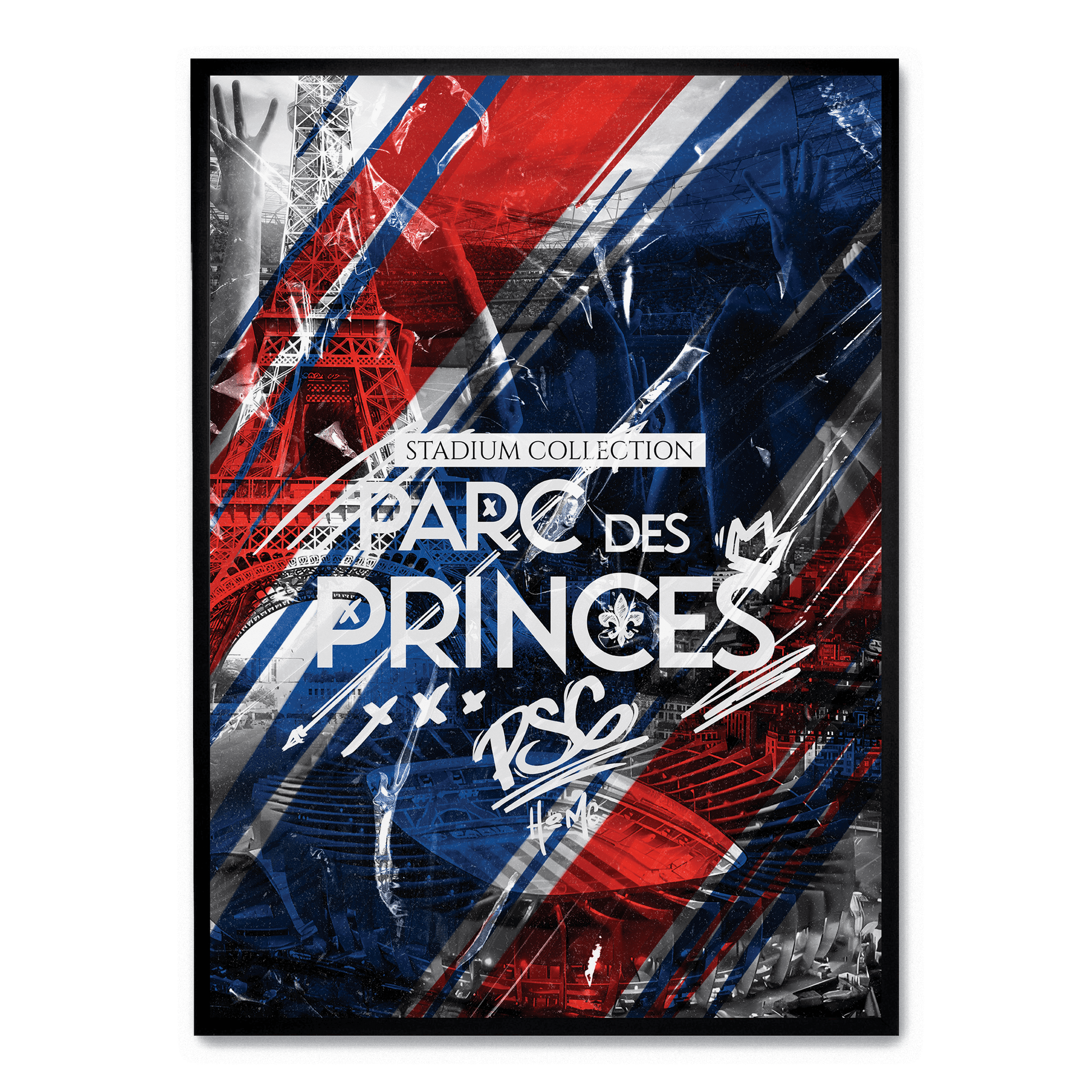 Parc des Princes Poster | Paris Stadion Kunst | Muurdecoratie voor Thuis | Wanddecoratie Schilderij