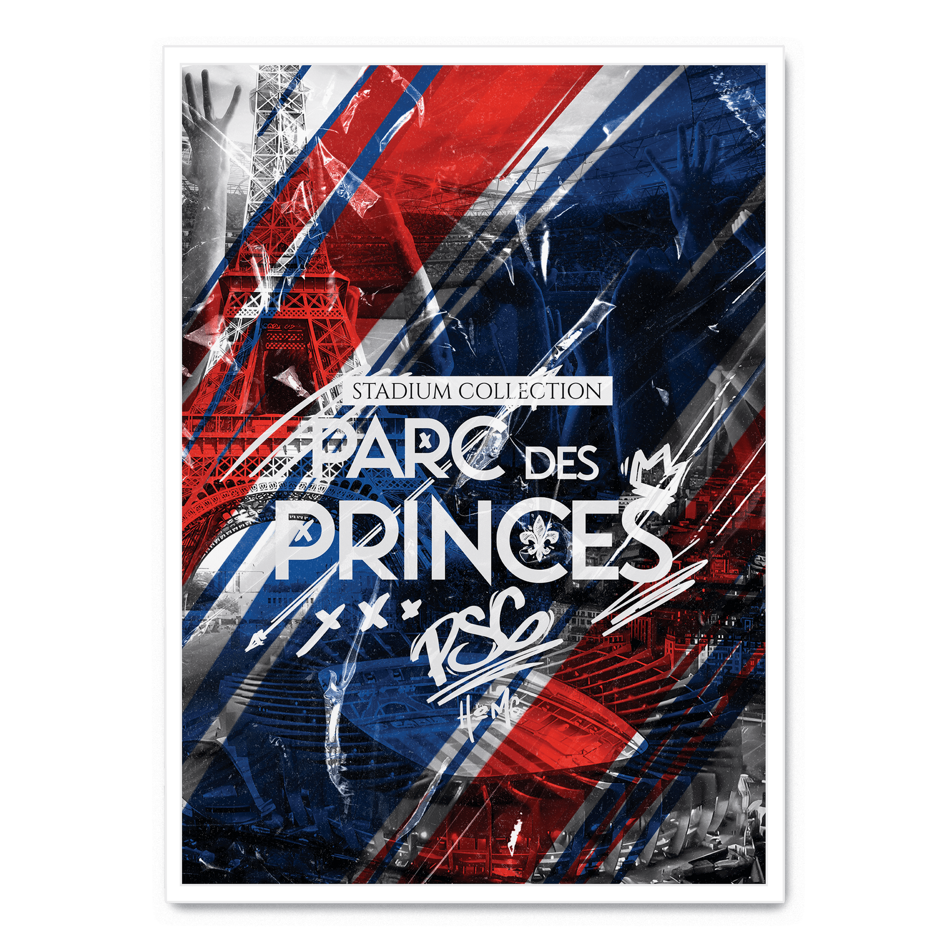 Parc des Princes Poster | Paris Stadion Kunst | Muurdecoratie voor Thuis | Wanddecoratie Schilderij