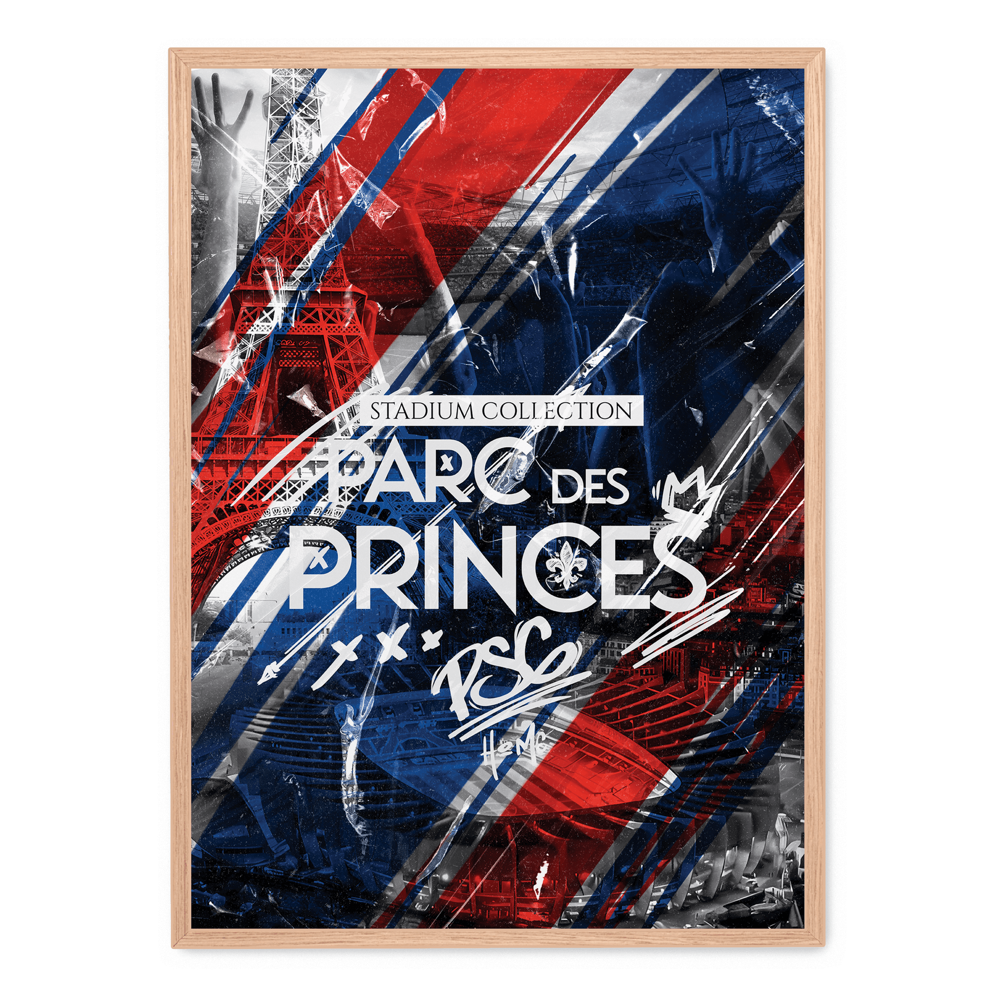 Parc des Princes Poster | Paris Stadion Kunst | Muurdecoratie voor Thuis | Wanddecoratie Schilderij