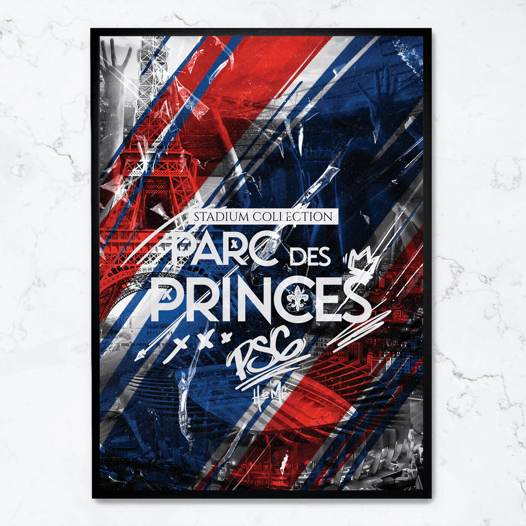 Parc des Princes Poster | Paris Stadion Kunst | Muurdecoratie voor Thuis | Wanddecoratie Schilderij