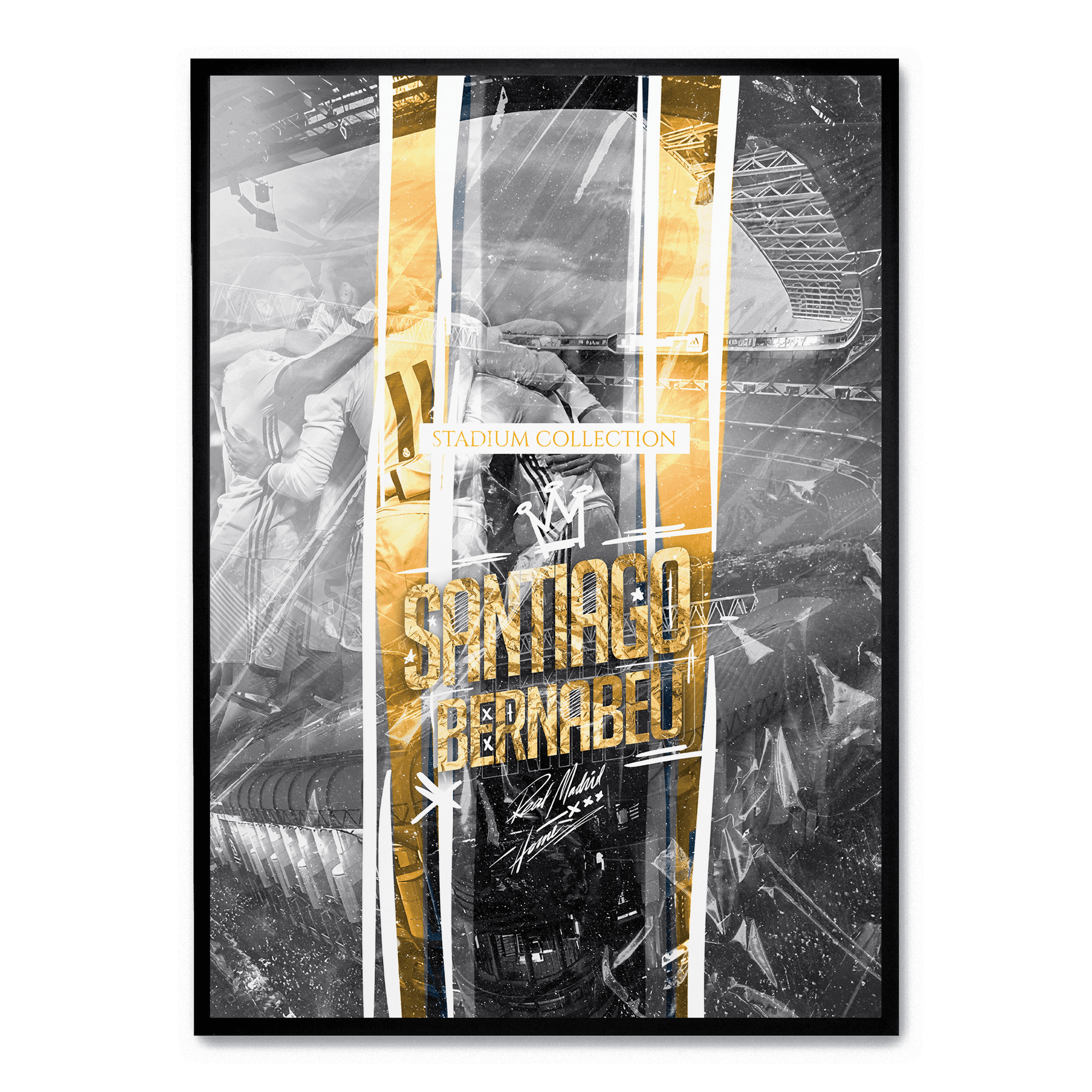 Santiago Bernabéu Stadium Posters | Muurdecoratie Voetbal Kunst | Schilderijen voor Fans | Wanddecoratie