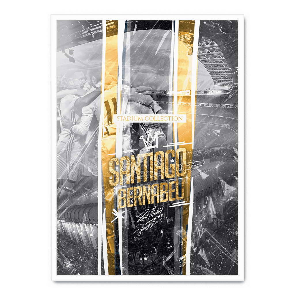 Santiago Bernabéu Stadium Posters | Muurdecoratie Voetbal Kunst | Schilderijen voor Fans | Wanddecoratie