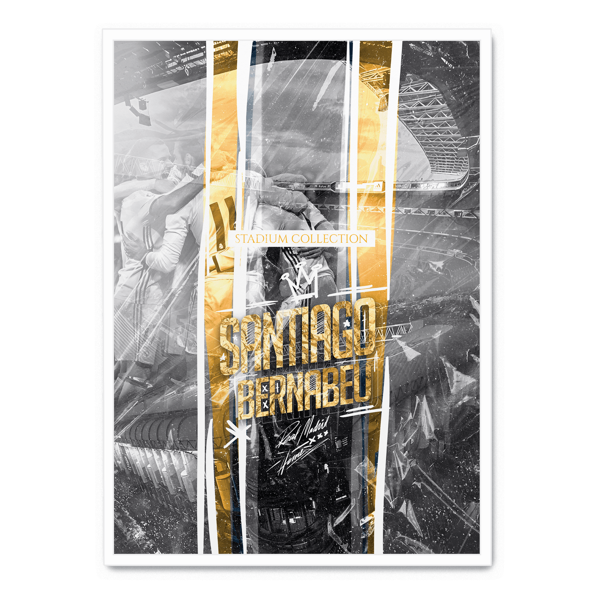 Santiago Bernabéu Stadium Posters | Muurdecoratie Voetbal Kunst | Schilderijen voor Fans | Wanddecoratie