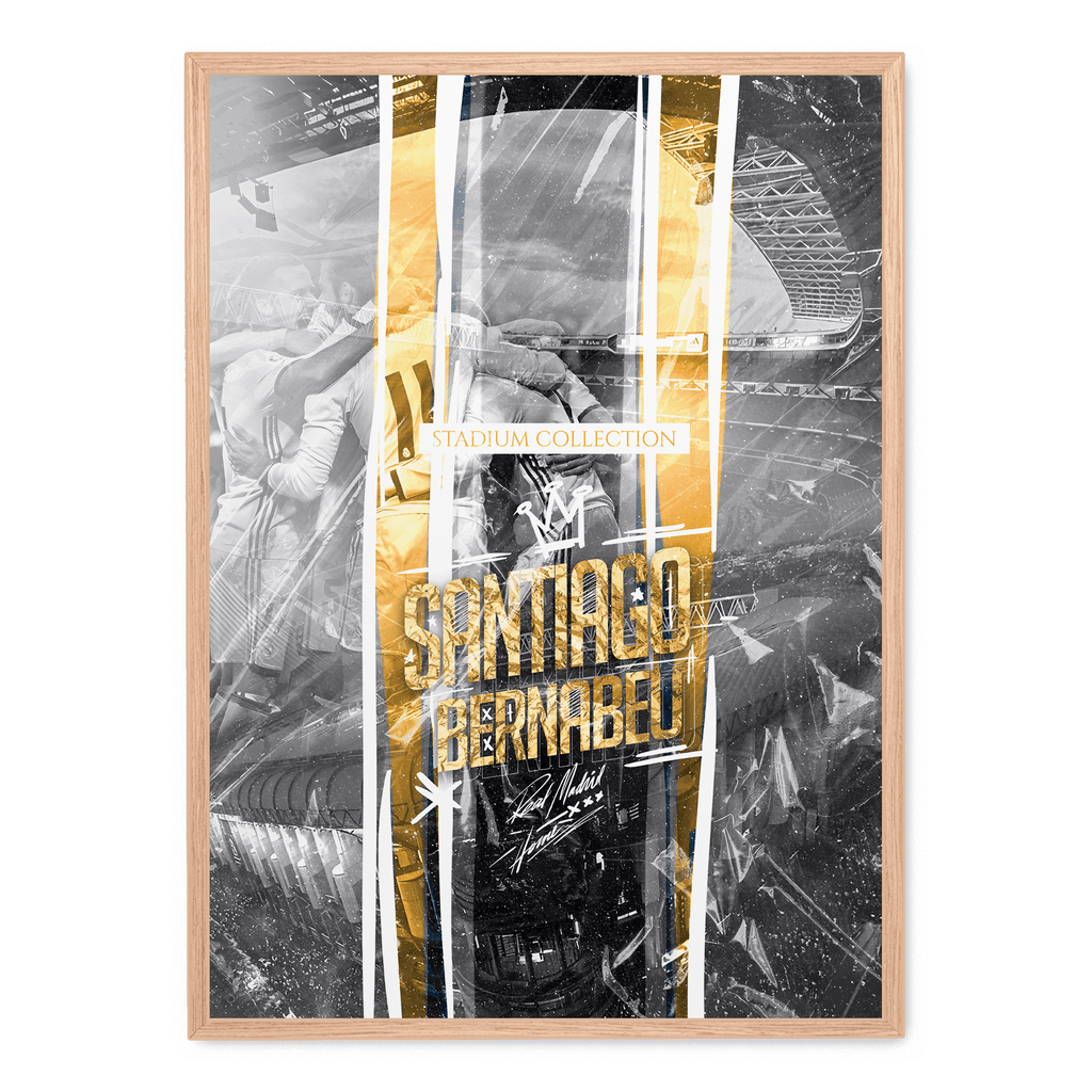Santiago Bernabéu Stadium Posters | Muurdecoratie Voetbal Kunst | Schilderijen voor Fans | Wanddecoratie