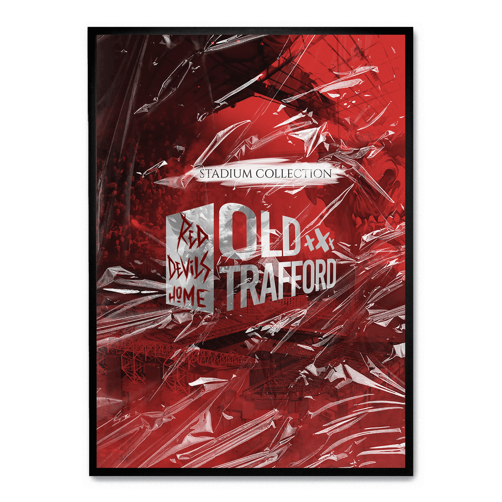 Old Trafford Stadium | Muurdecoratie Manchester United | Wanddecoratie Voetbal Fan Poster | Vintage Sport Decor | Hoogwaardige Print | Cadeau voor Voetbal Liefhebbers | Home & Office Schilderijen