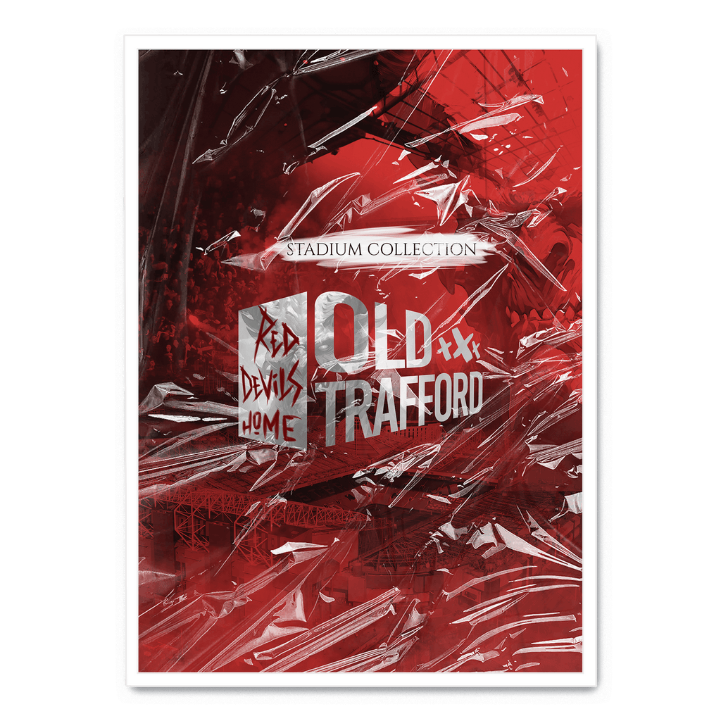 Old Trafford Stadium | Muurdecoratie Manchester United | Wanddecoratie Voetbal Fan Poster | Vintage Sport Decor | Hoogwaardige Print | Cadeau voor Voetbal Liefhebbers | Home & Office Schilderijen