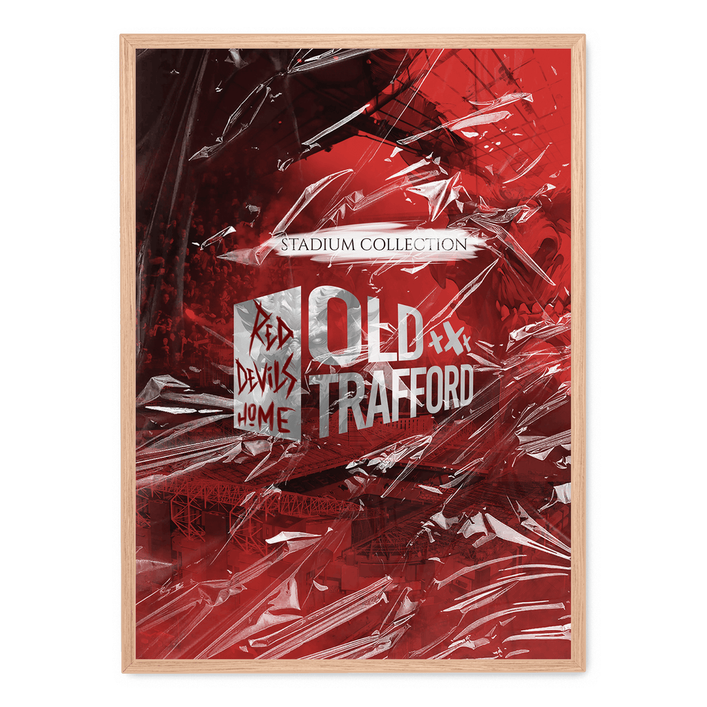 Old Trafford Stadium | Muurdecoratie Manchester United | Wanddecoratie Voetbal Fan Poster | Vintage Sport Decor | Hoogwaardige Print | Cadeau voor Voetbal Liefhebbers | Home & Office Schilderijen