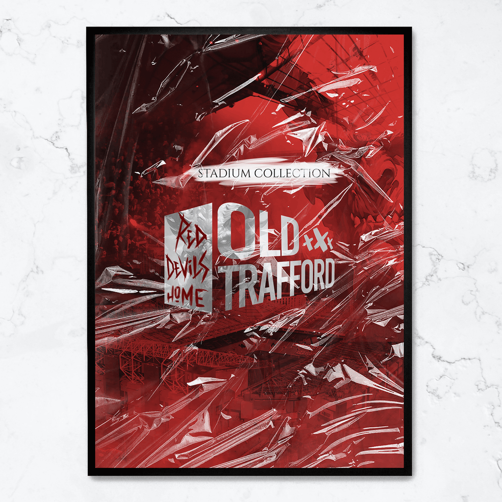Old Trafford Stadium | Muurdecoratie Manchester United | Wanddecoratie Voetbal Fan Poster | Vintage Sport Decor | Hoogwaardige Print | Cadeau voor Voetbal Liefhebbers | Home & Office Schilderijen