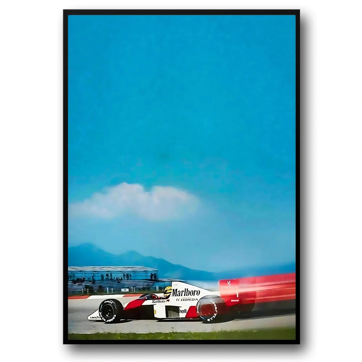Monaco Formula 1 | Vintage Grand Prix | Muurdecoratie | F1 Racing Poster | Ayrton Senna | Wanddecoratie