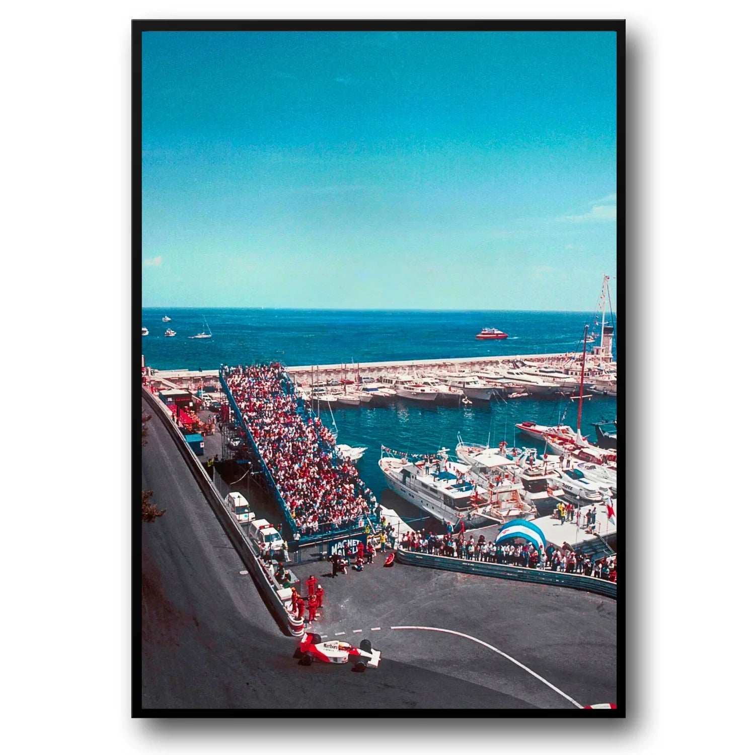 Monaco Grand Prix Posters | Vintage F1 Muurdecoratie | Klassieke Formule 1 Kunst | Wanddecoraties