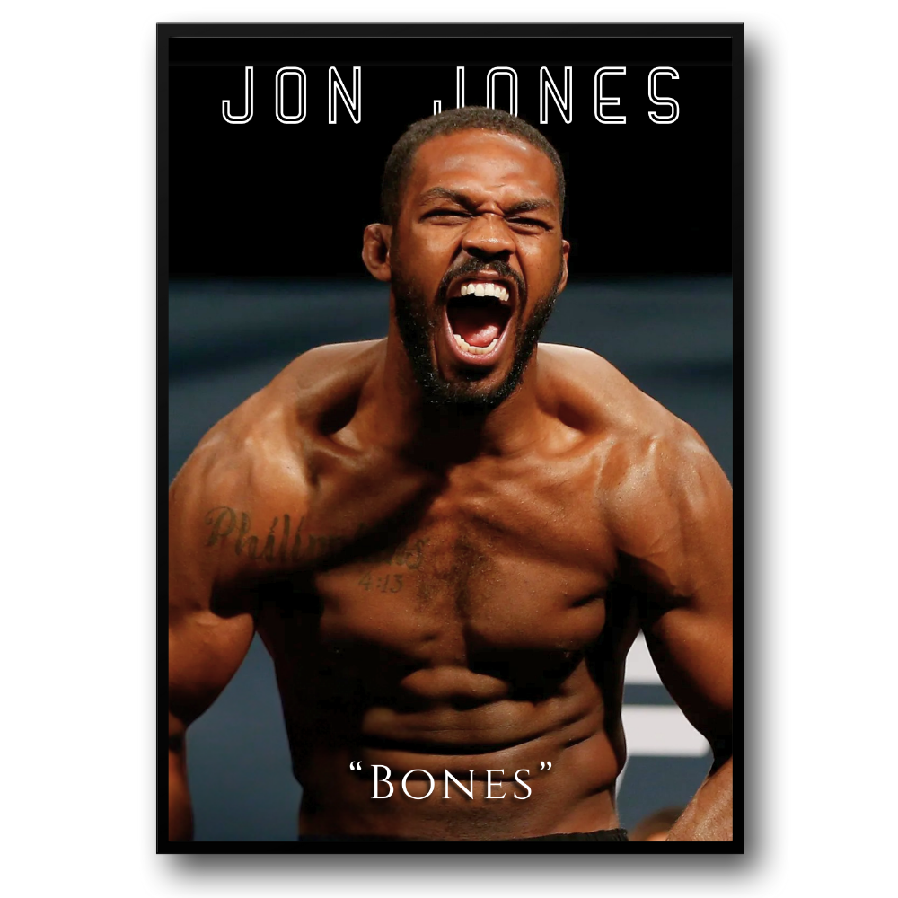 Bones Jon Jones UFC Poster | Wanddecoratie | MMA Kampioen Muurdecoratie | Posters | Muur Kunst