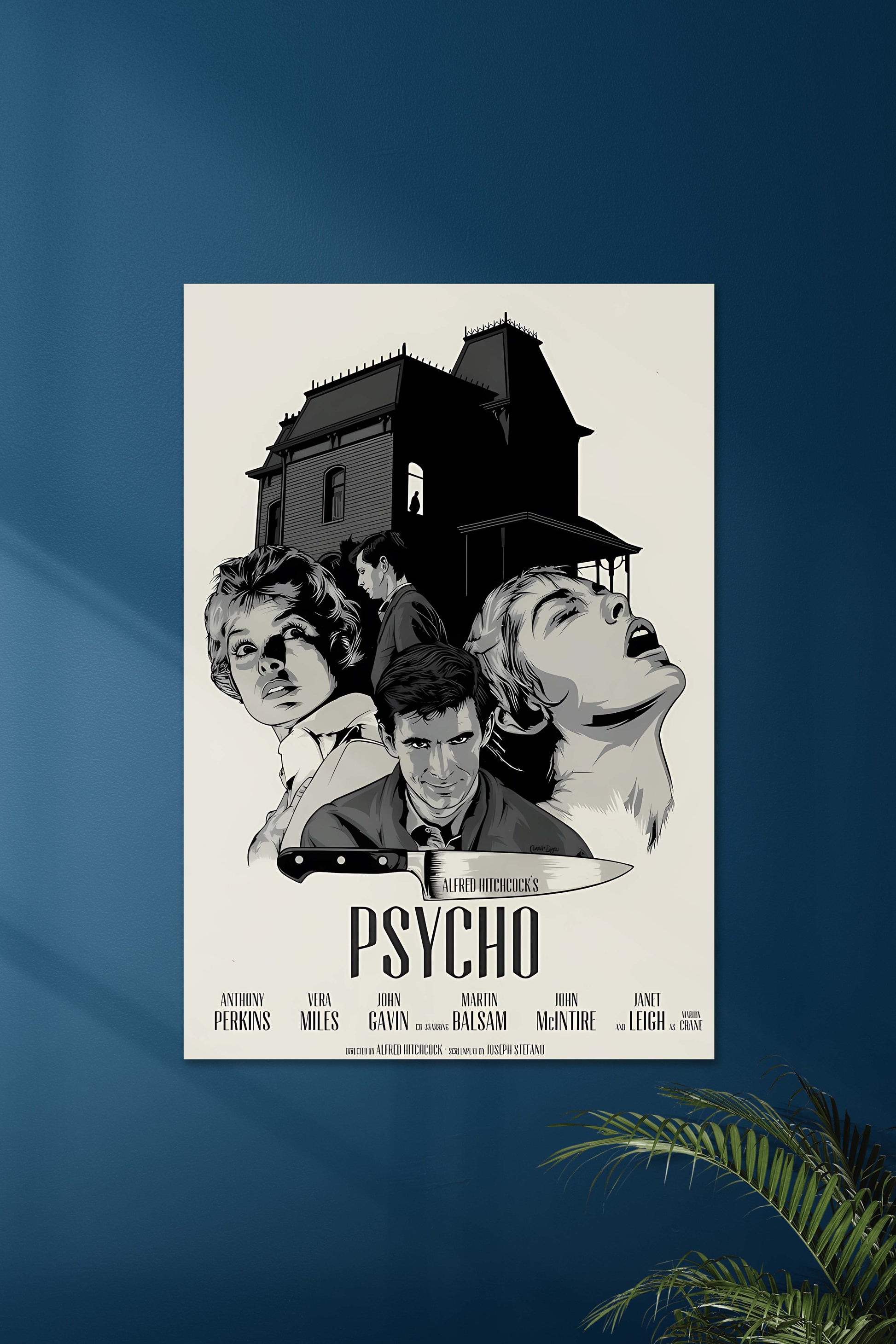 Psycho Poster | Alfred Hitchcock | Muurdecoratie | Wanddecoratie | Kunst | Posters