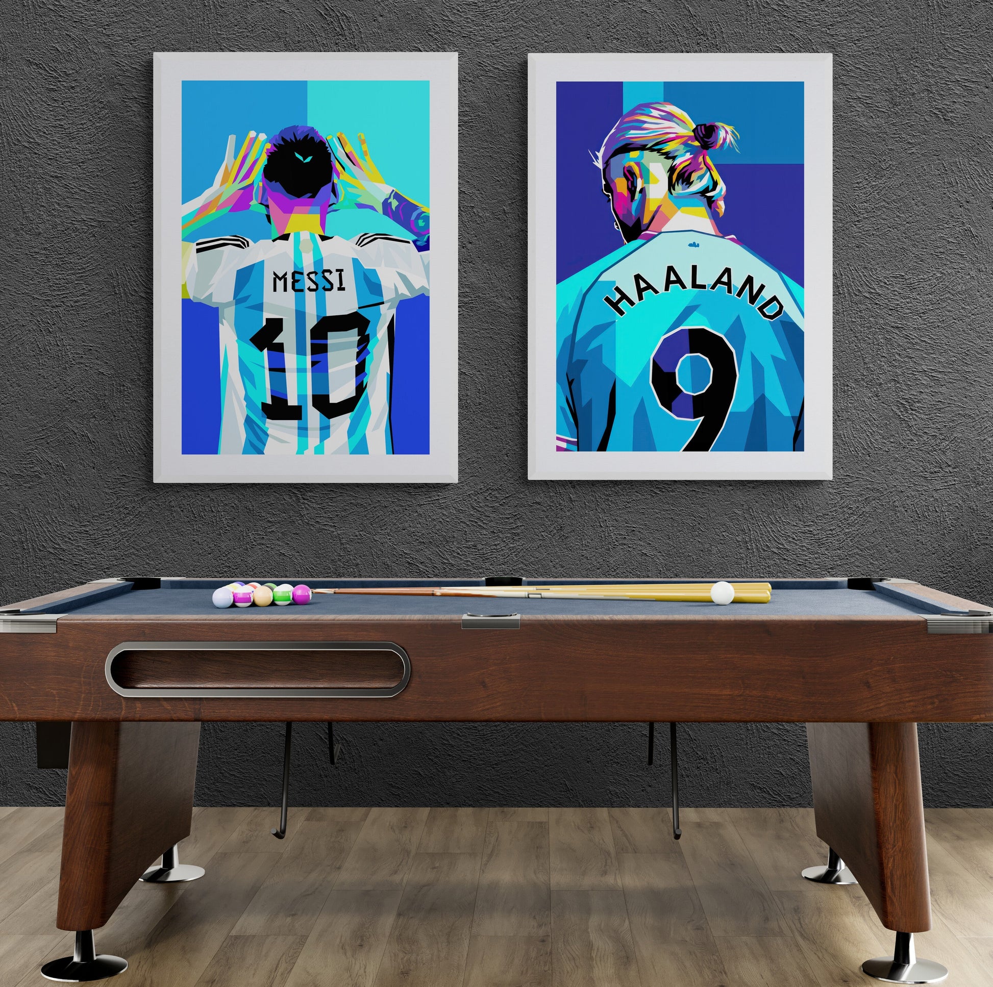 Leonel Messi Pop Art Poster | Muurdecoratie voor Voetbalfans | Moderne Wanddecoratie | Kunstcadeau